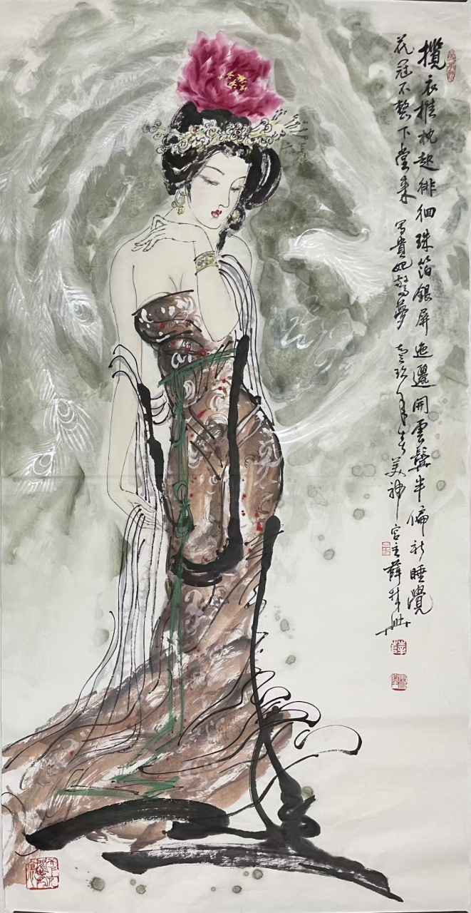 薛林兴精品人物#国画# #艺术