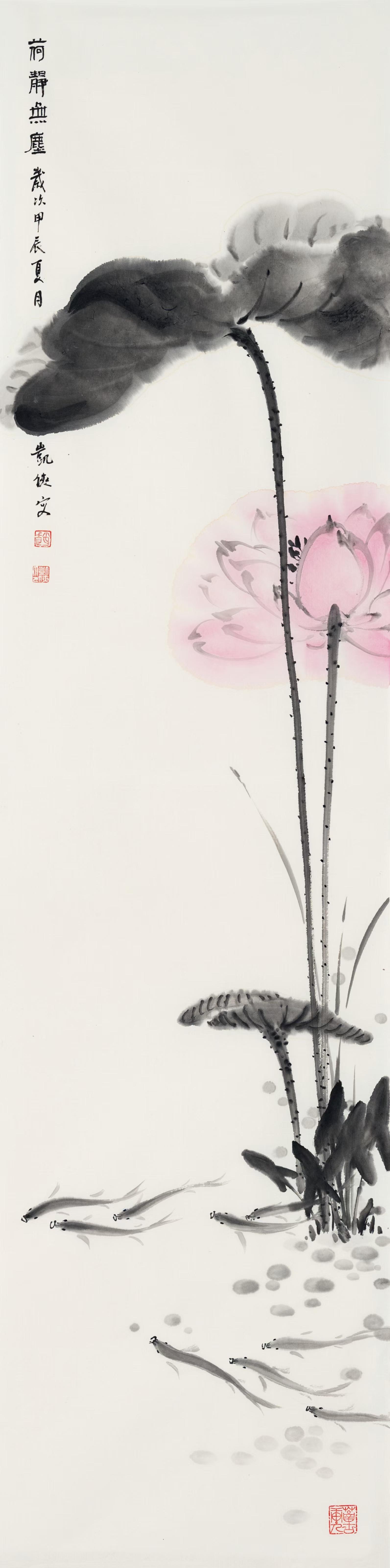 水墨荷花#艺术# #国画