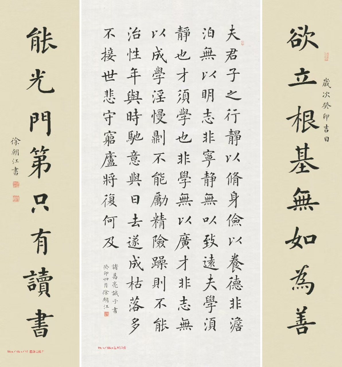 诫子书 中堂#艺术# #书法