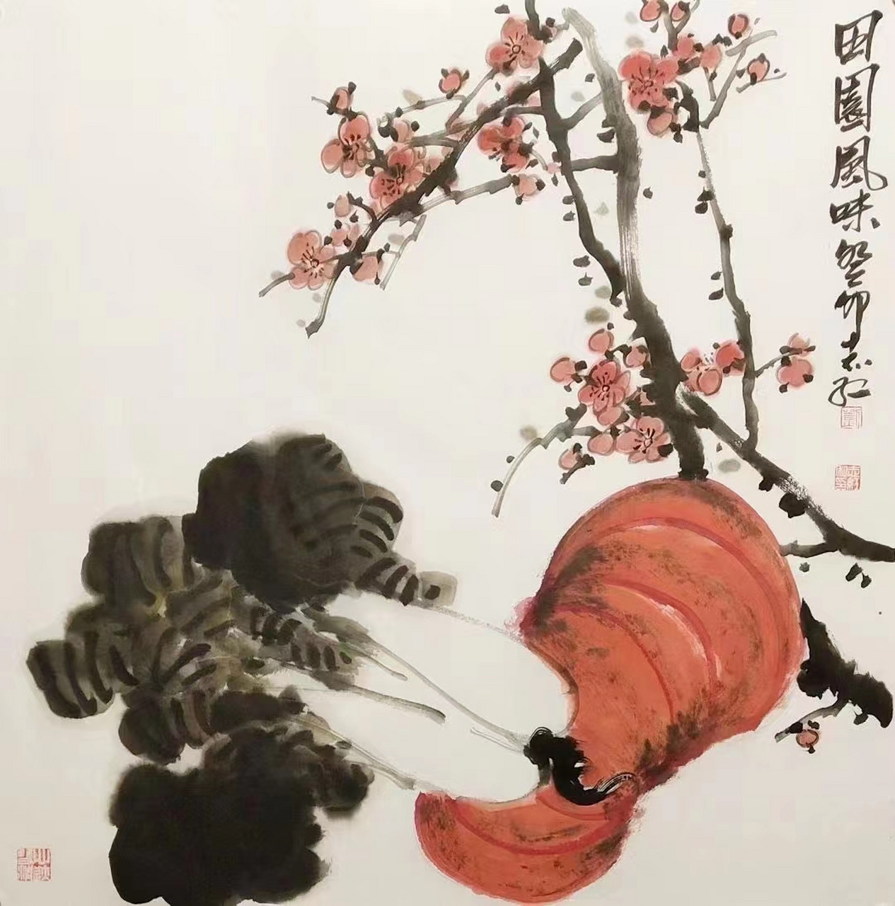 画家刘志红老师花鸟作品笔墨了得#国画# #书画