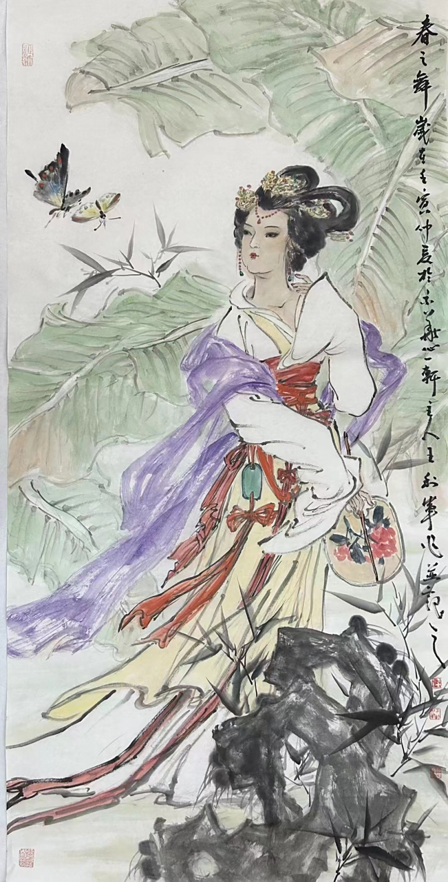 王利军四尺人物#艺术# #国画