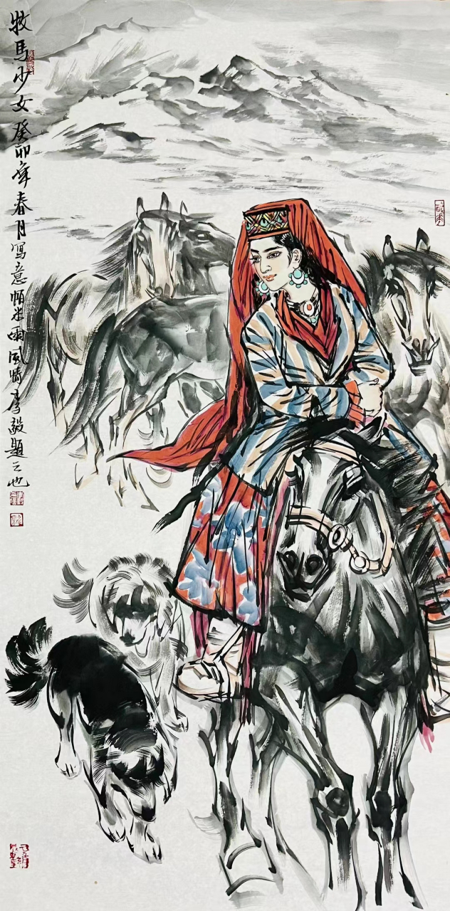 李毅老师人物作品#国画# #艺术