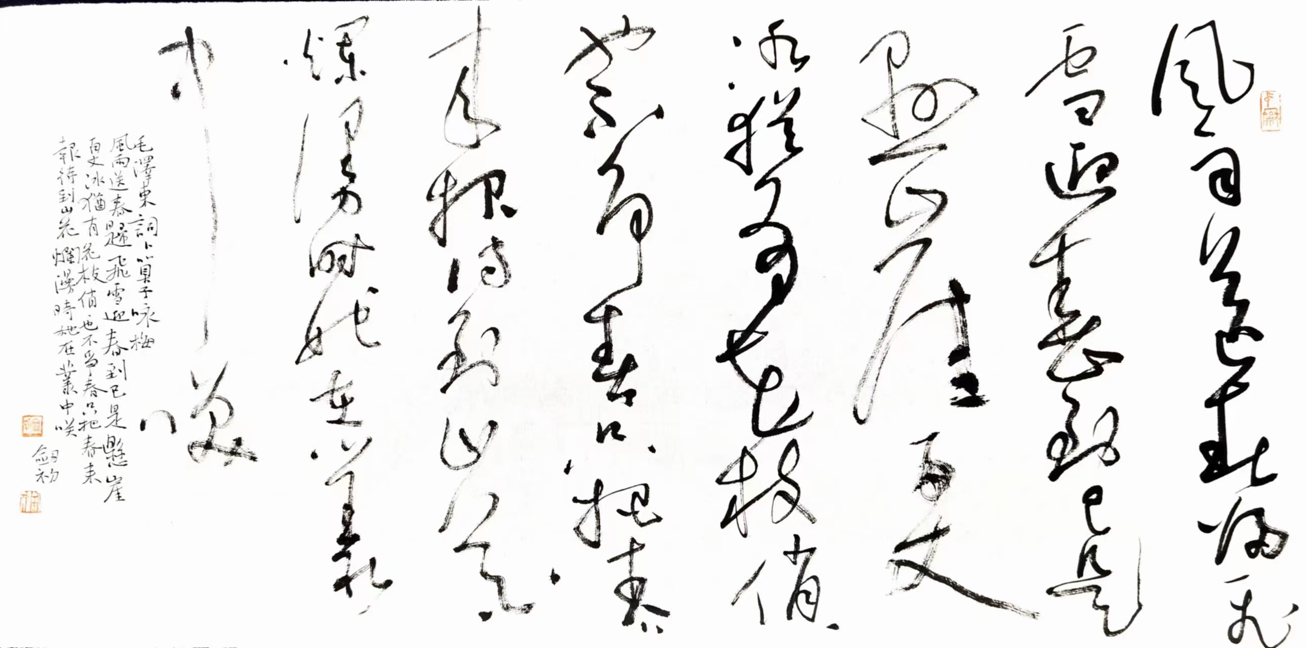 中书协理事周剑初2平尺草书#艺术# #书法
