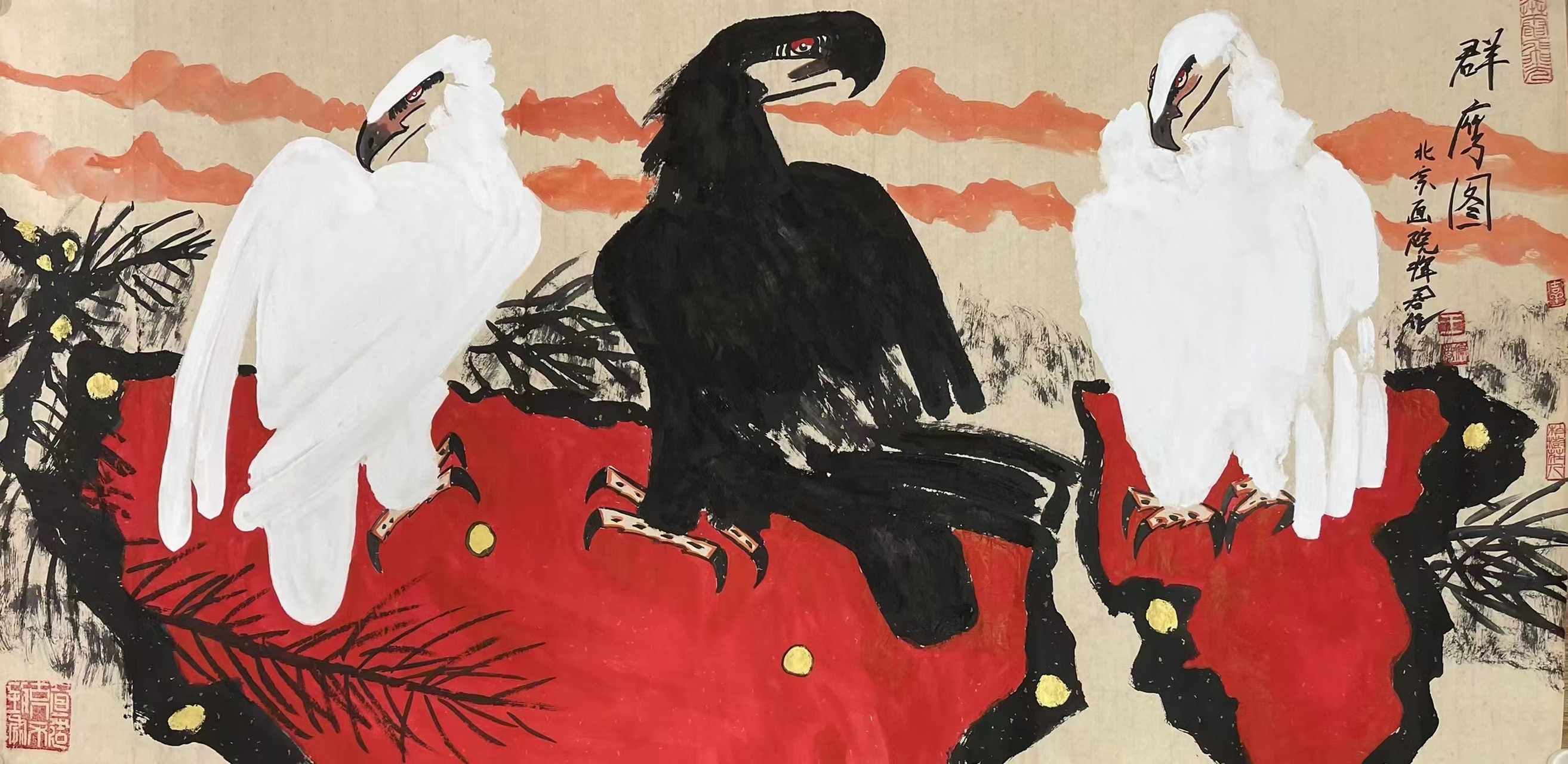 画家王挥春四尺带视频9415影,斗方#遇见艺术# #国画