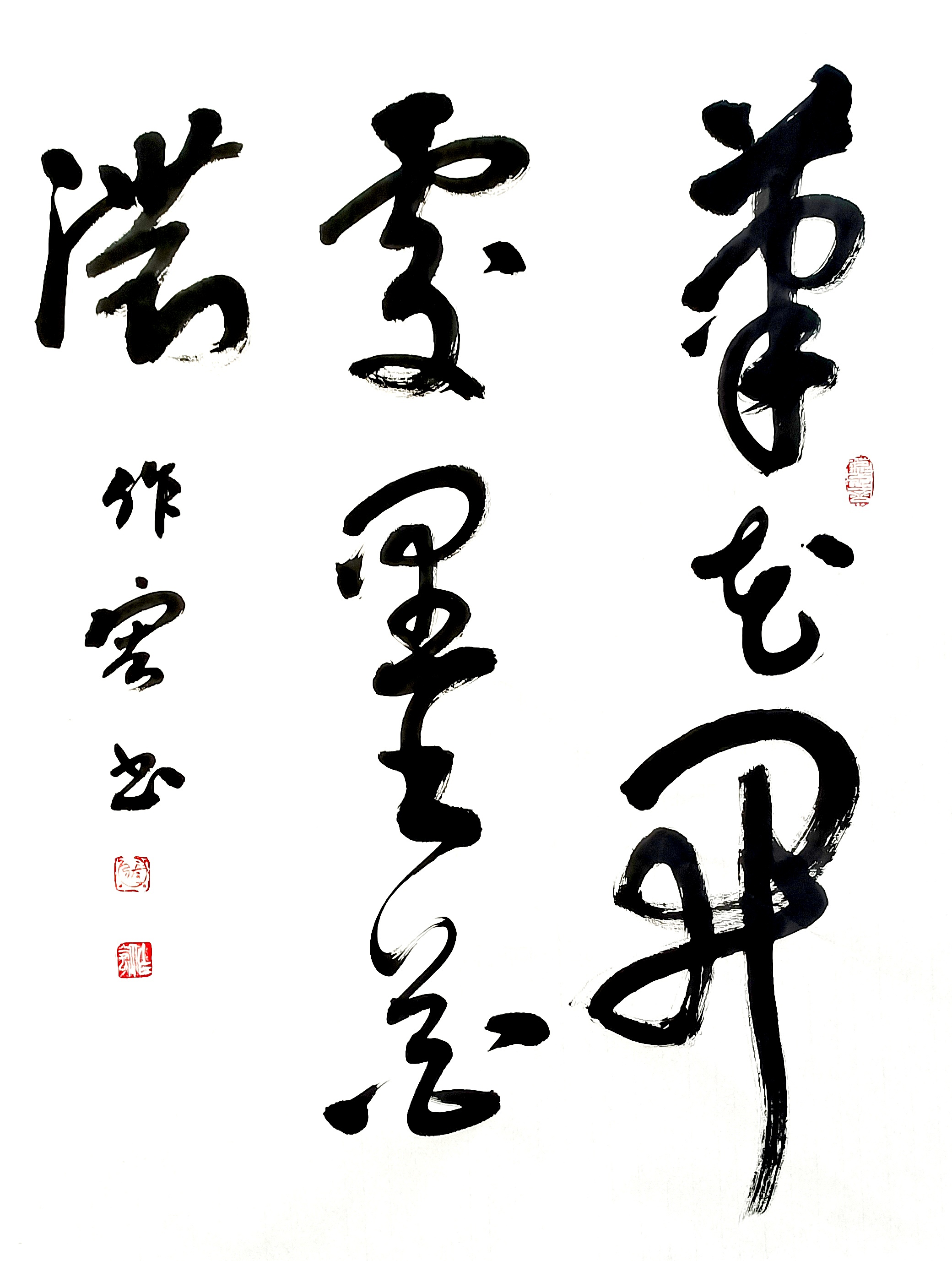 张作宏书法 "笔花开处墨花浓"