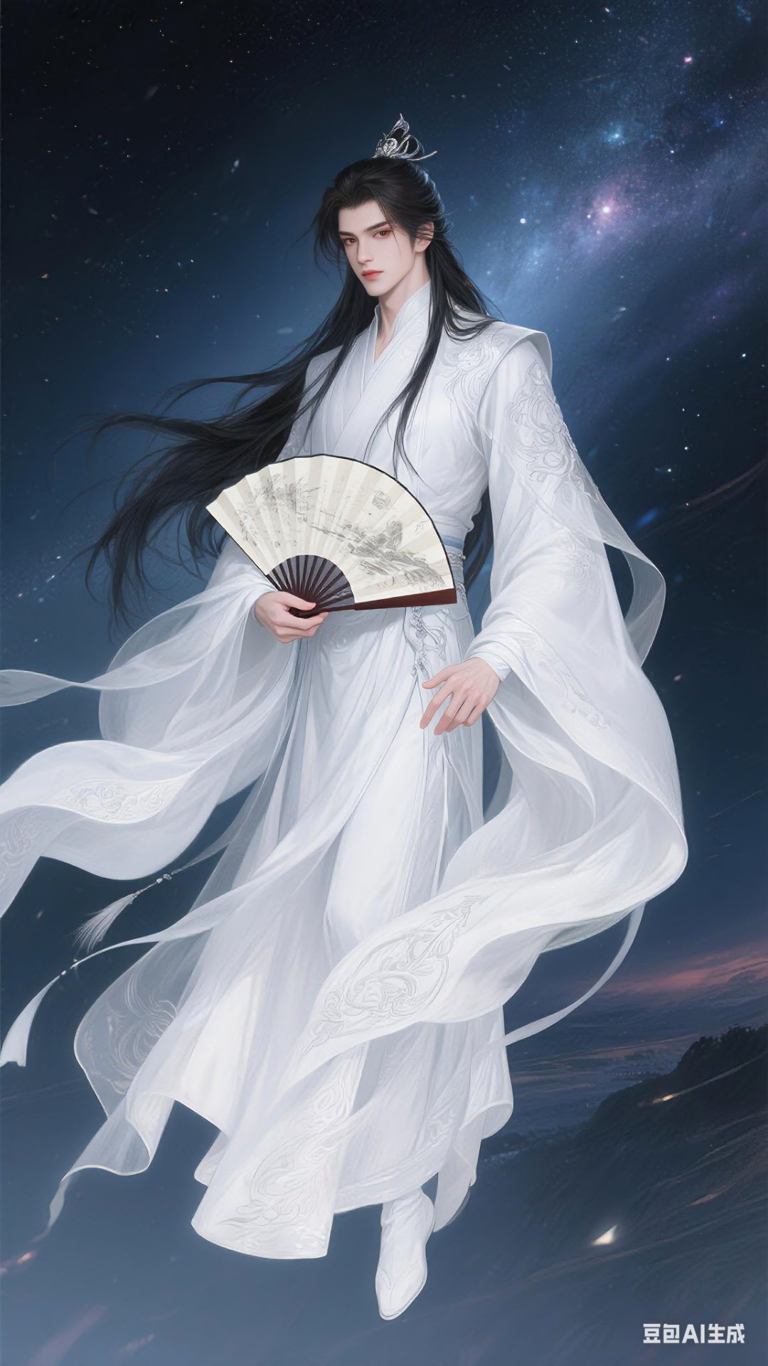 白衣持剑,是江湖侠骨;折扇轻摇,乃尘世风流