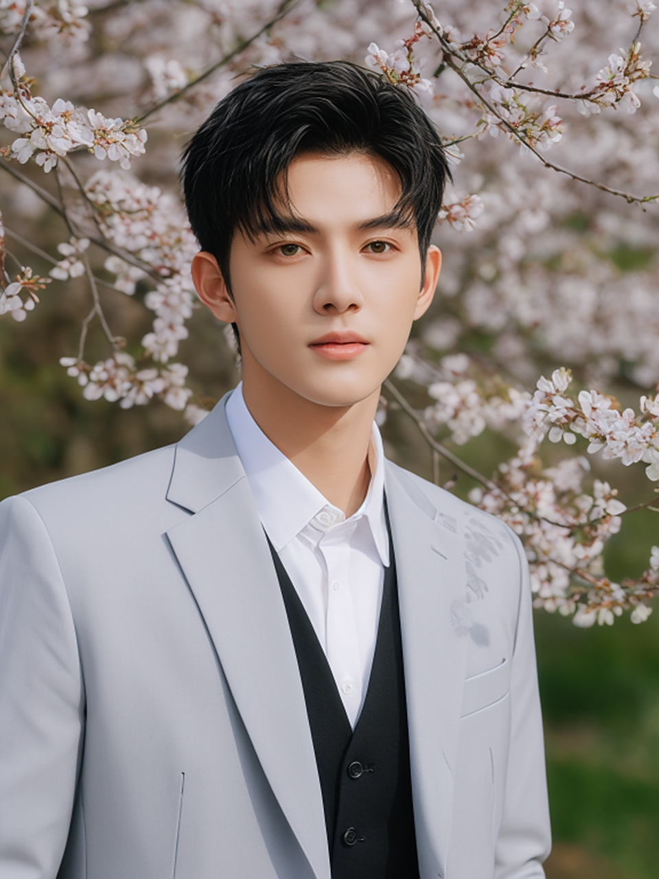 男生配上白衬衫,有一种清新自然的帅气#帅哥