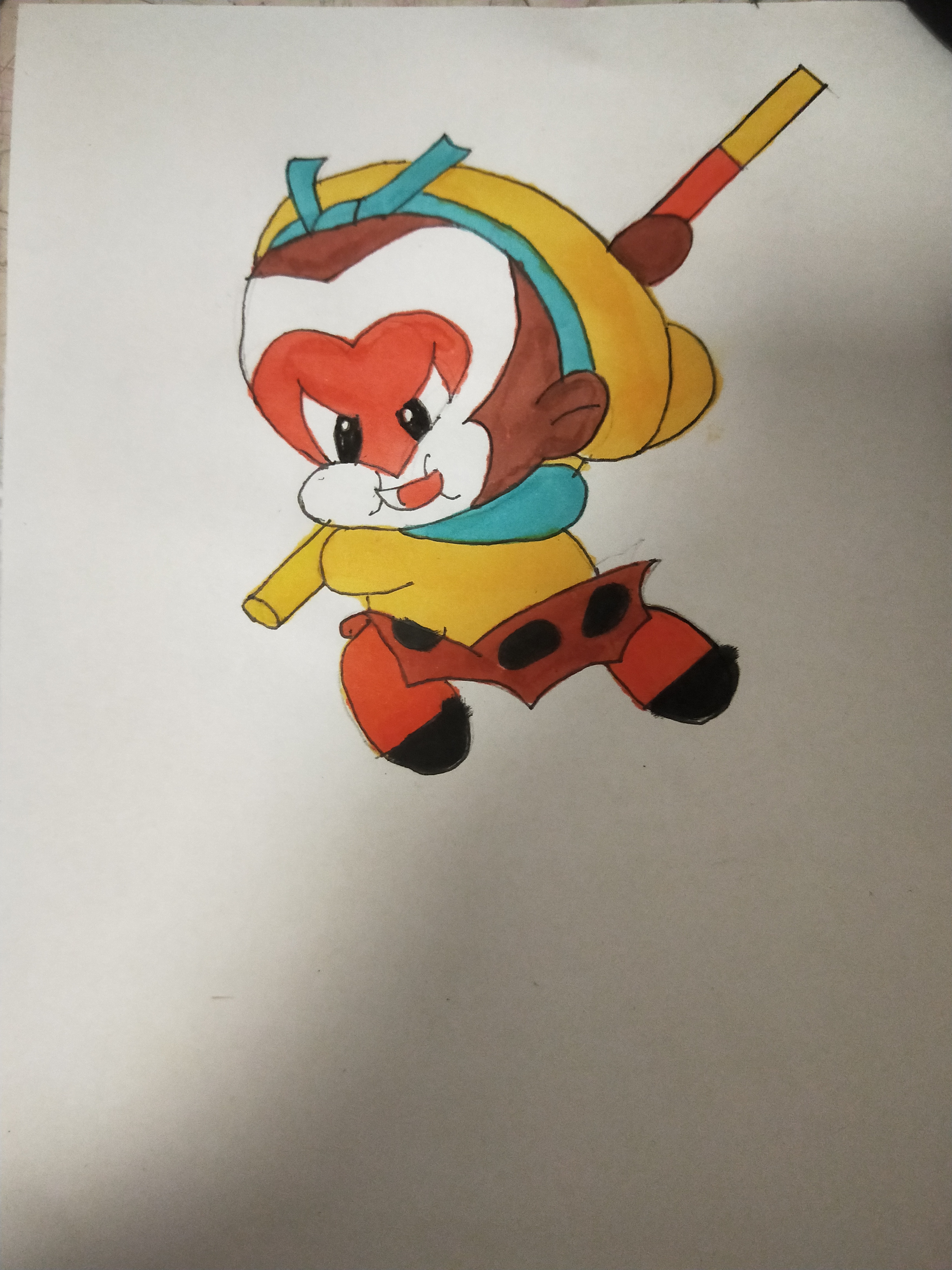 绘画卡通孙悟空