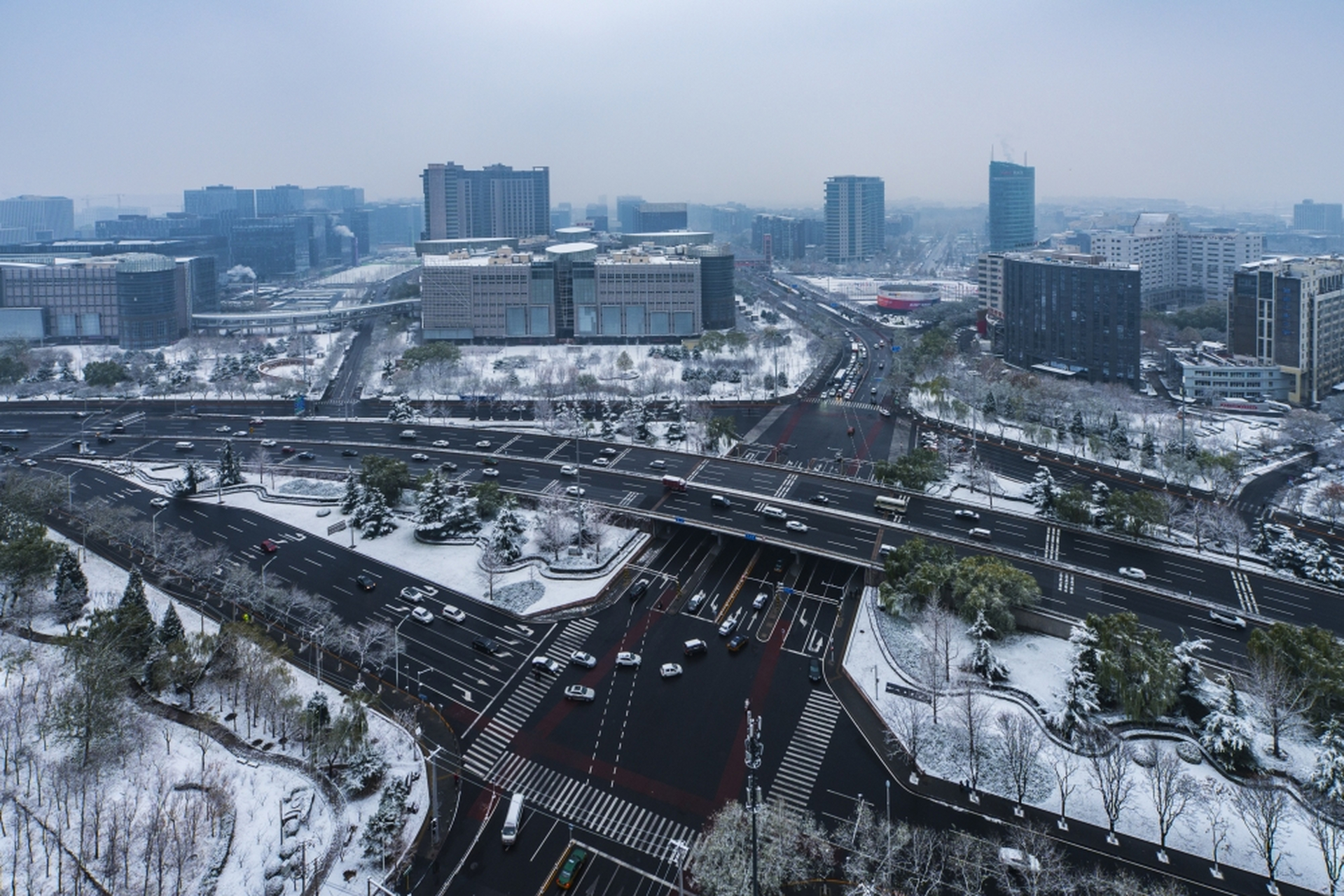 北京科丰桥雪景.