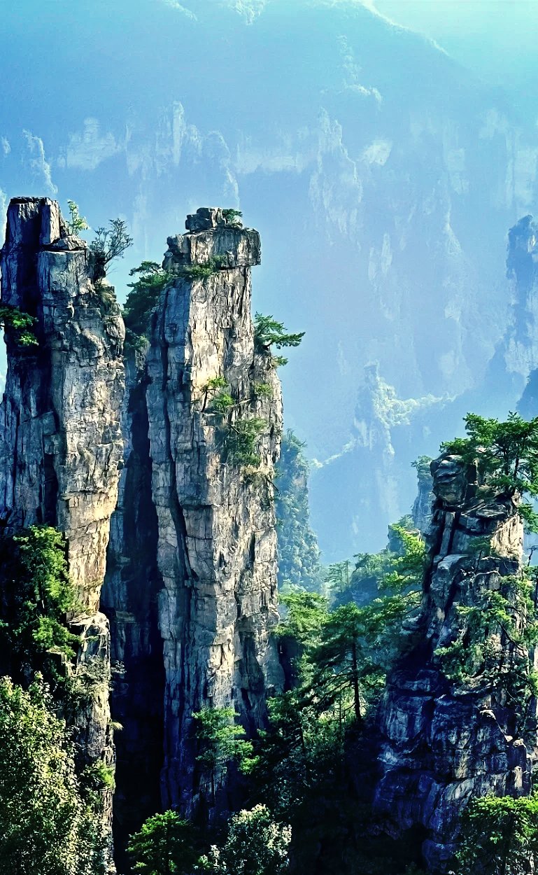 去有山的地方#夏天,与峰林合影,自然奇观,天人合一