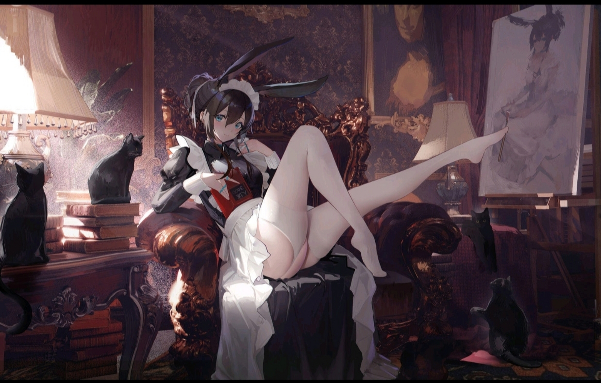 明日方舟阿米娅(兔女郎)  画师:阿戈魔agm