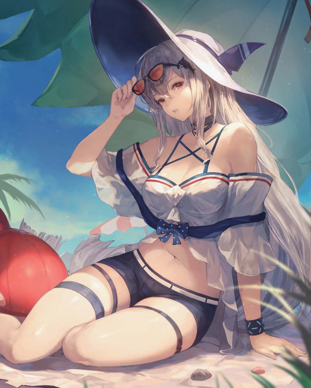 斯卡蒂#明日方舟#       画师:白滝