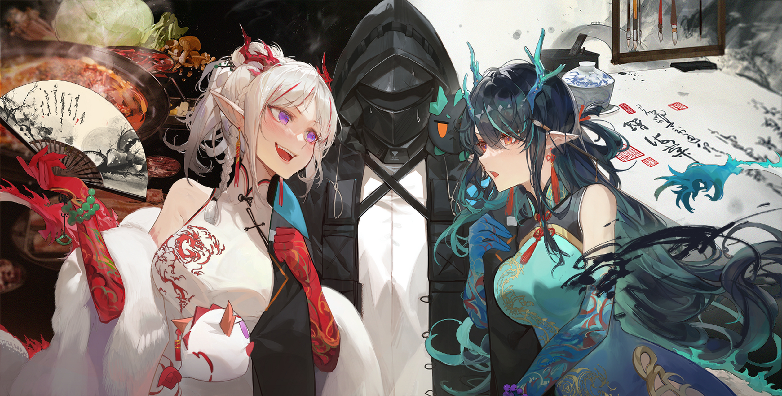 夕和年#明日方舟#          画师:抠肉肚脐