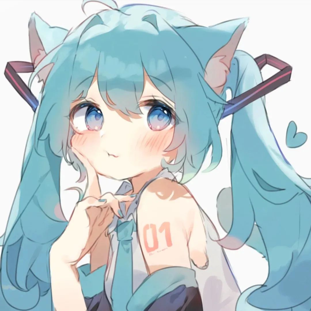 q版小猫初音图片