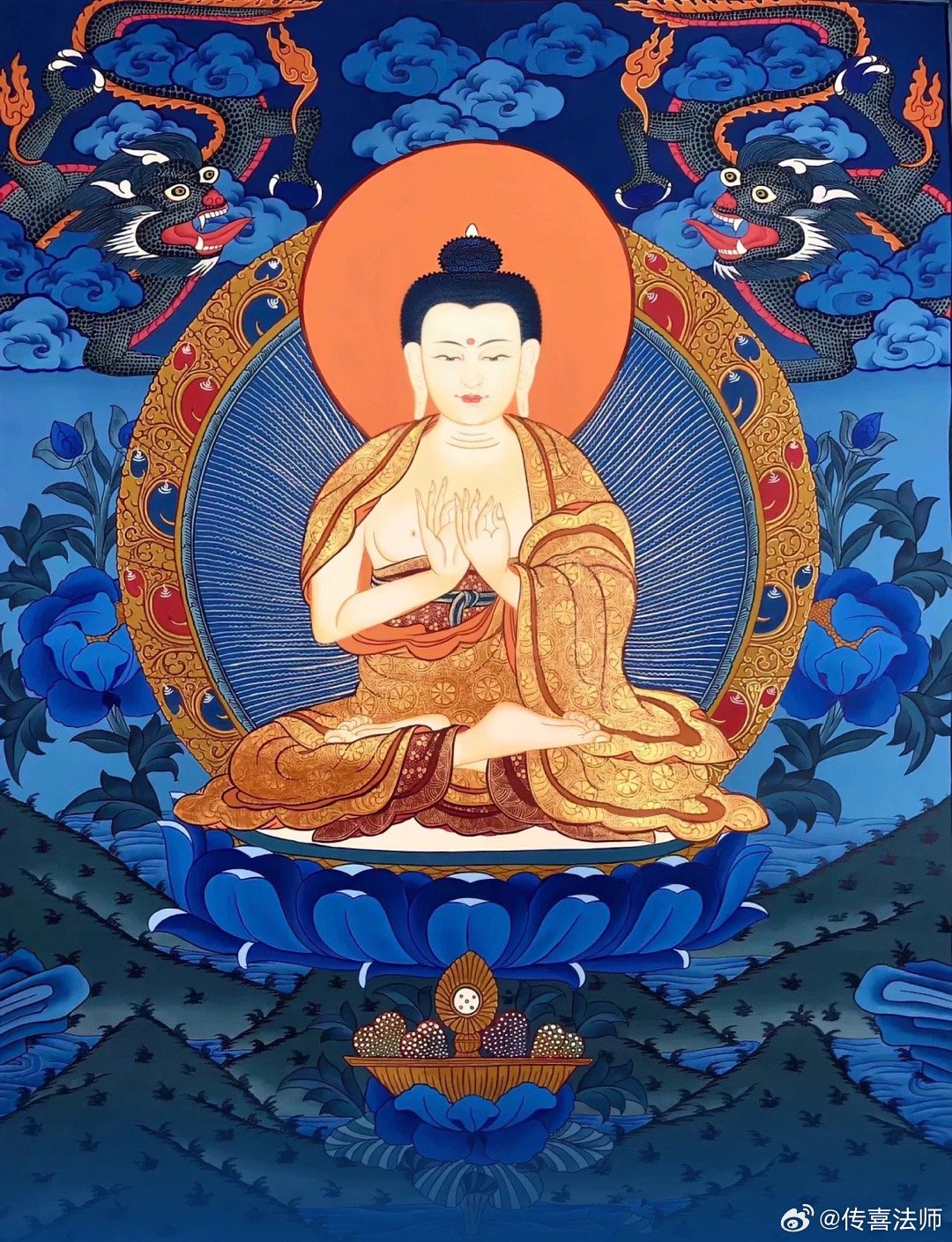 农历八月二十二日恭迎燃灯佛圣诞 燃灯佛,又名"定光佛""锭光佛",是