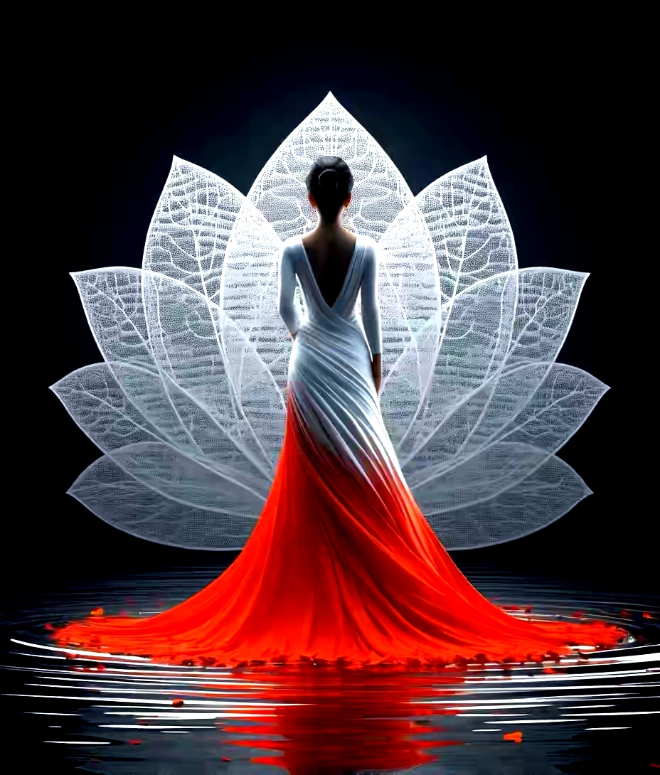 💖神秘优雅的白莲仙子,美到窒息!