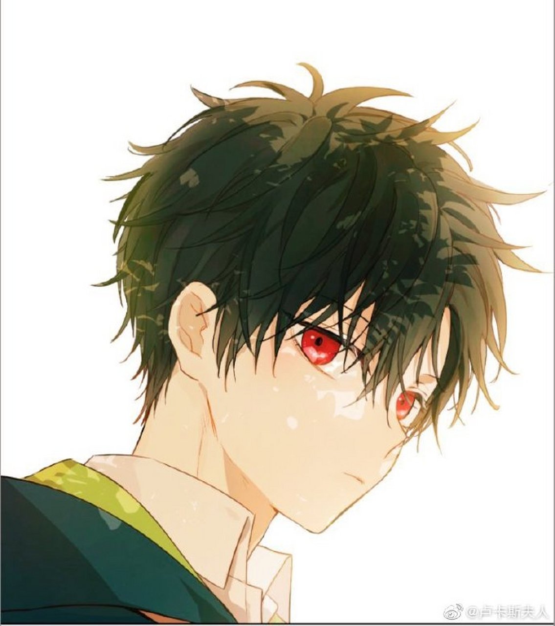 《某天成为公主》韩漫中男主角 帅气的少年黑塔魔法师卢卡斯(>﹏ )