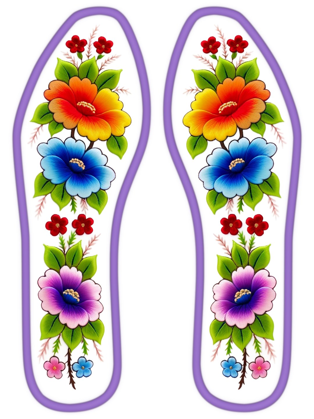 哇,这些花鞋太闪耀了,好像童话里走出来的!