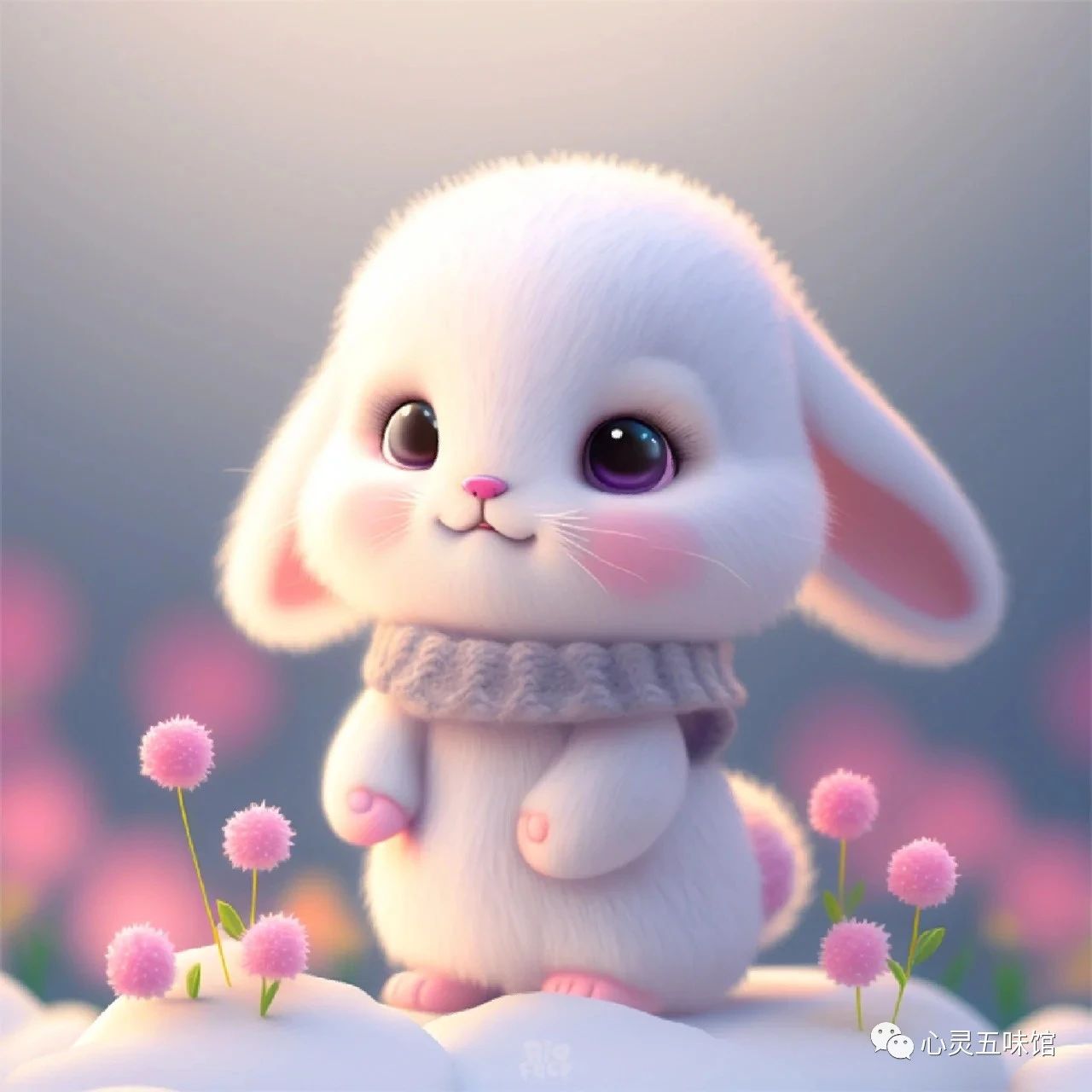 跨年创作挑战赛# 94冬日里的毛绒绒小兔子92  95毛绒绒的小