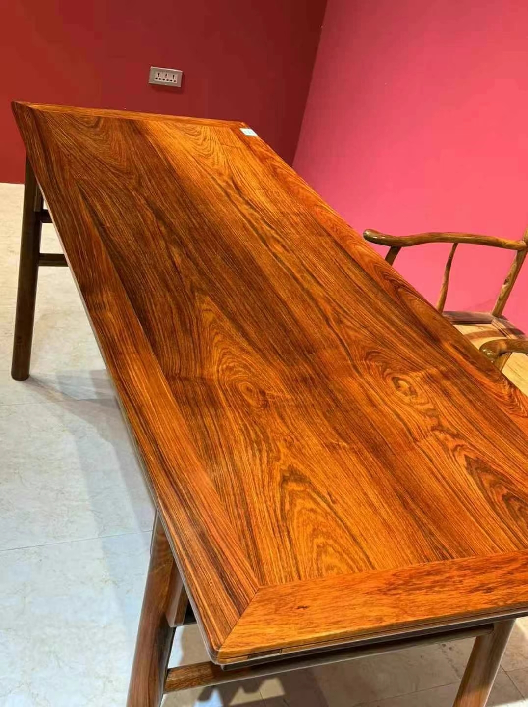 黄花梨 精品无补 茶桌6件套 年度最佳重器 尺寸198x73.5x81
