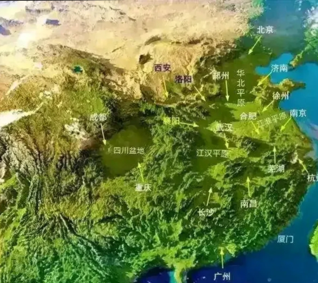四川盆地这个地形真的太奇怪了,完全不符合逻辑