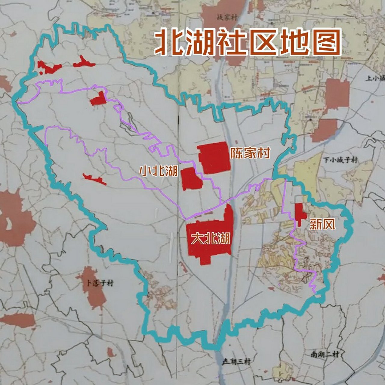 北湖社区地图(日照市东港区南湖镇)