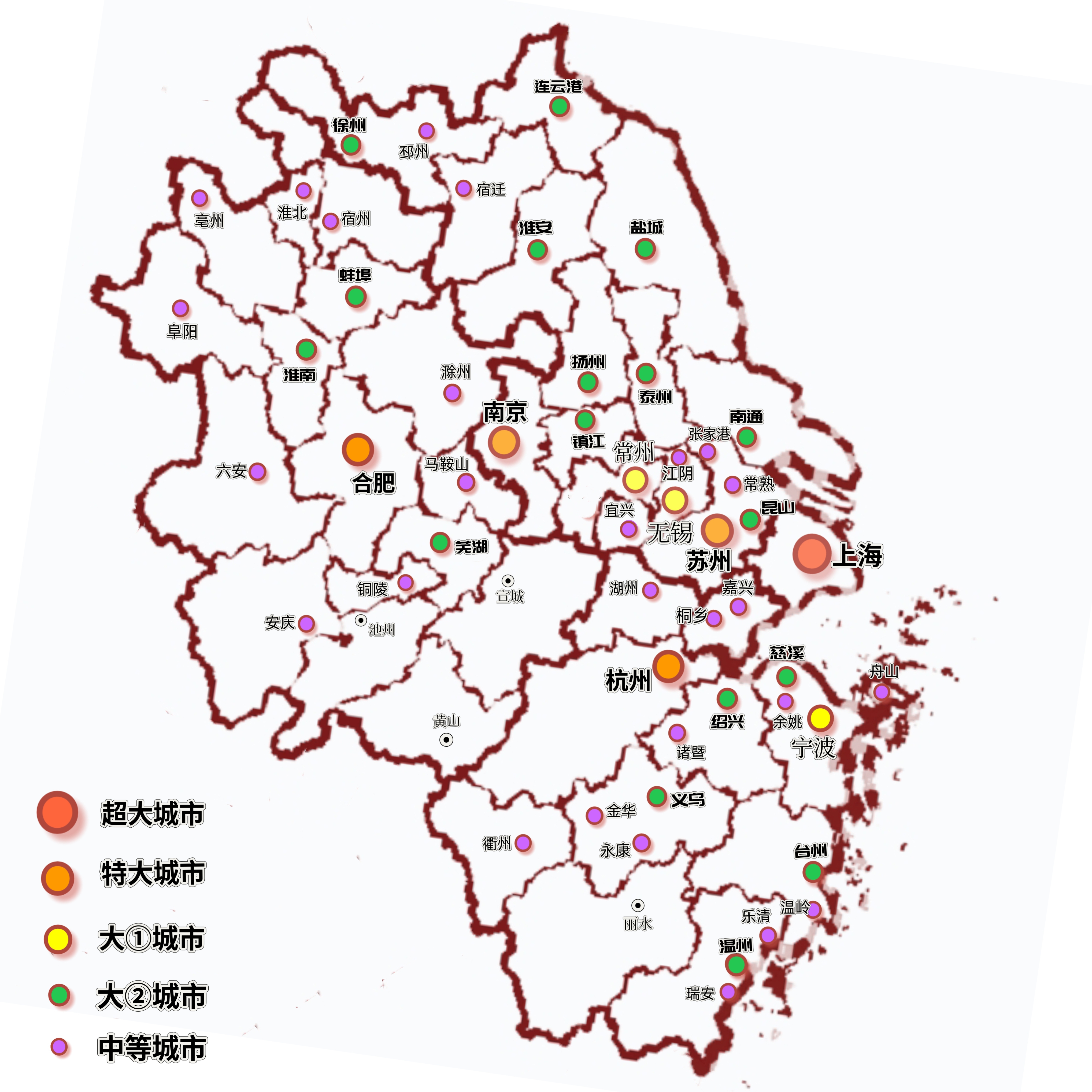 长三角简图图片