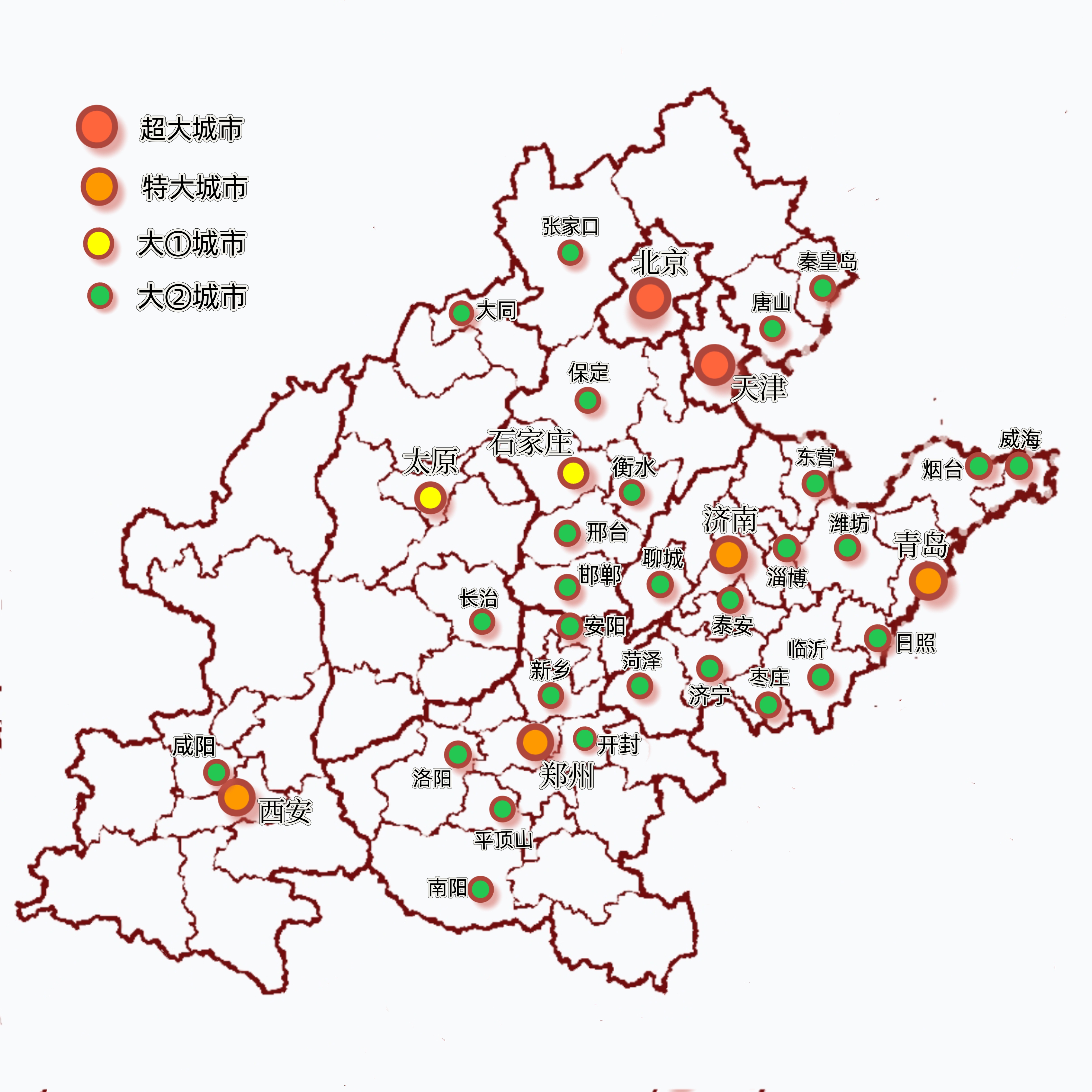 华北地区地图详细图片