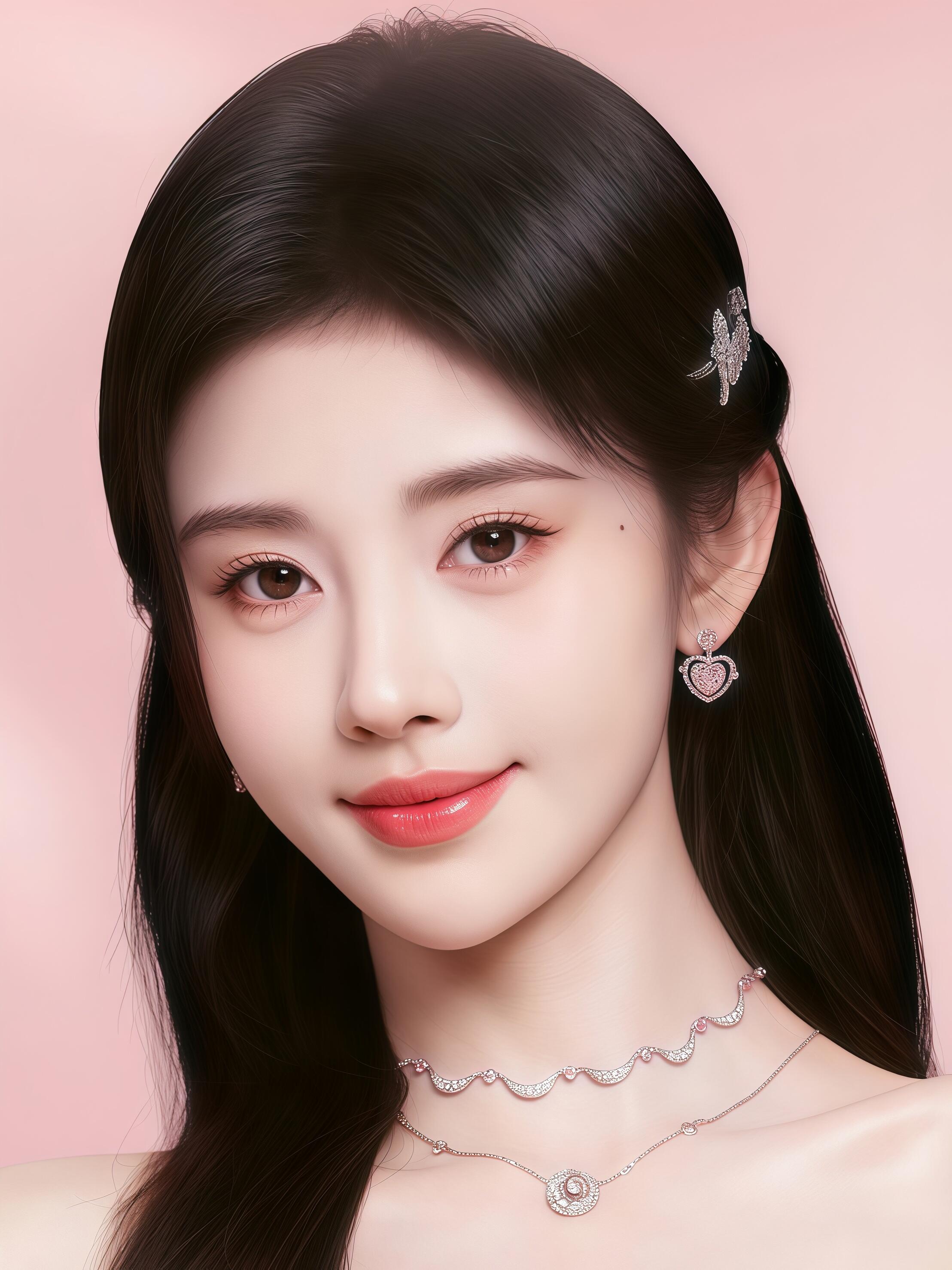 鞠婧祎就像是从画卷中走出的美人