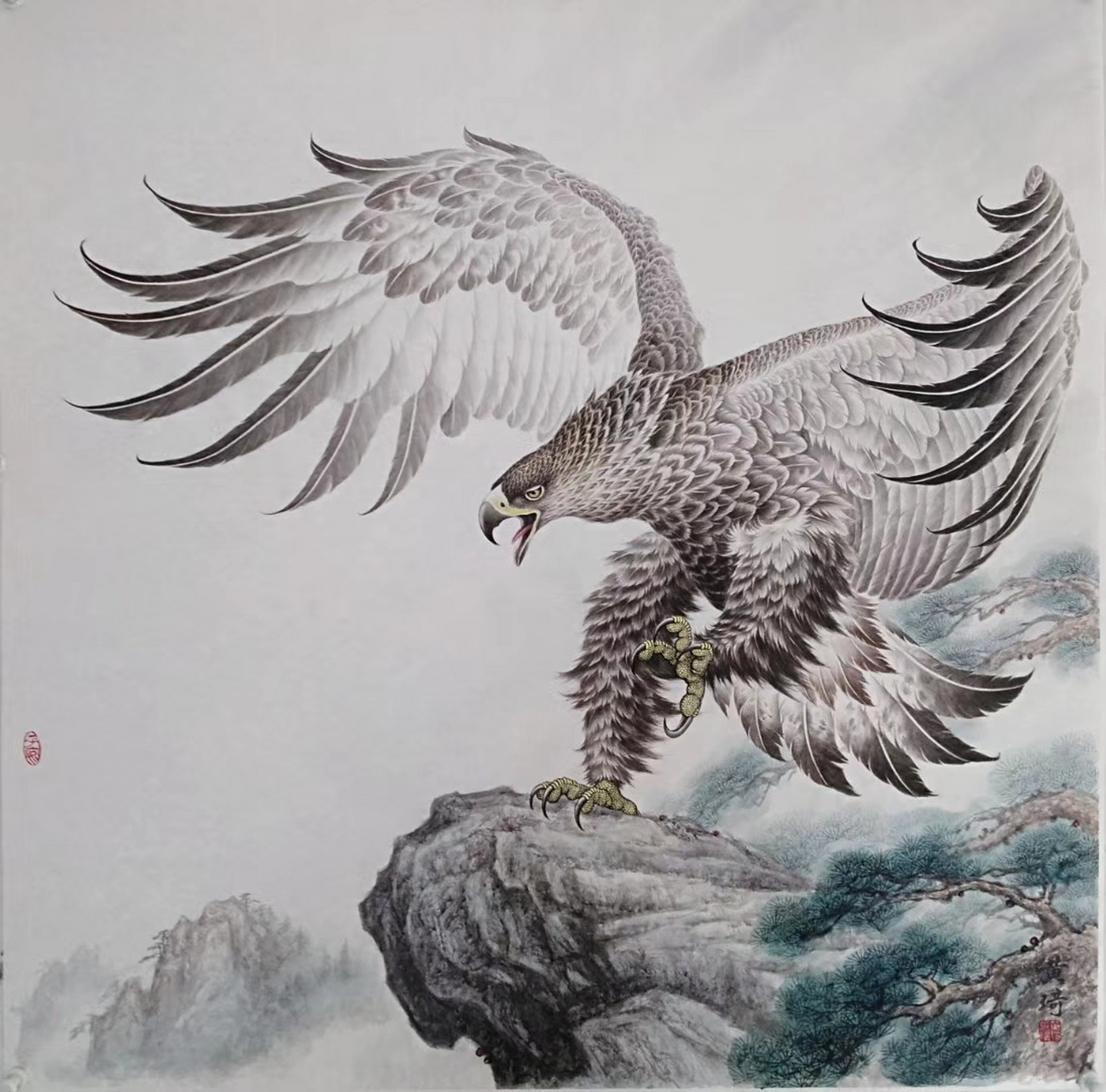 黄琦作品雄鹰《大展宏图》