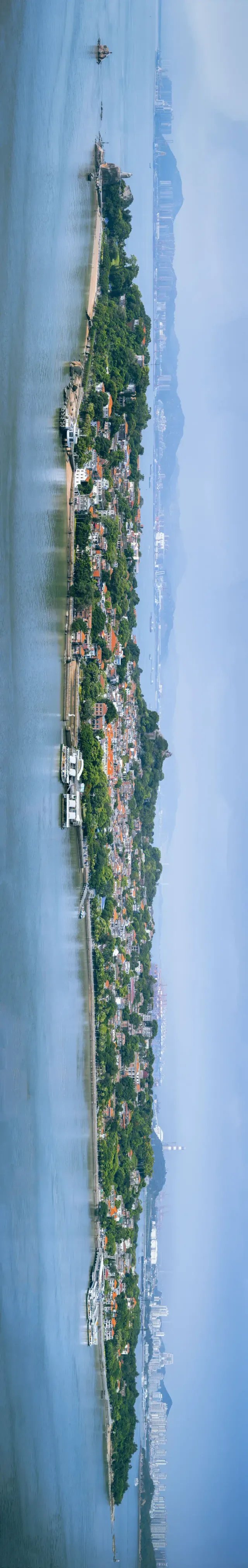鼓浪屿全景(请横屏放大欣赏),你觉得美吗?