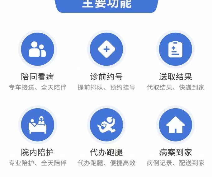 包含陪诊师的工作内容	医院跑腿收费标准全程透明收费黄牛专业运作住院，解决您排队的烦恼的词条