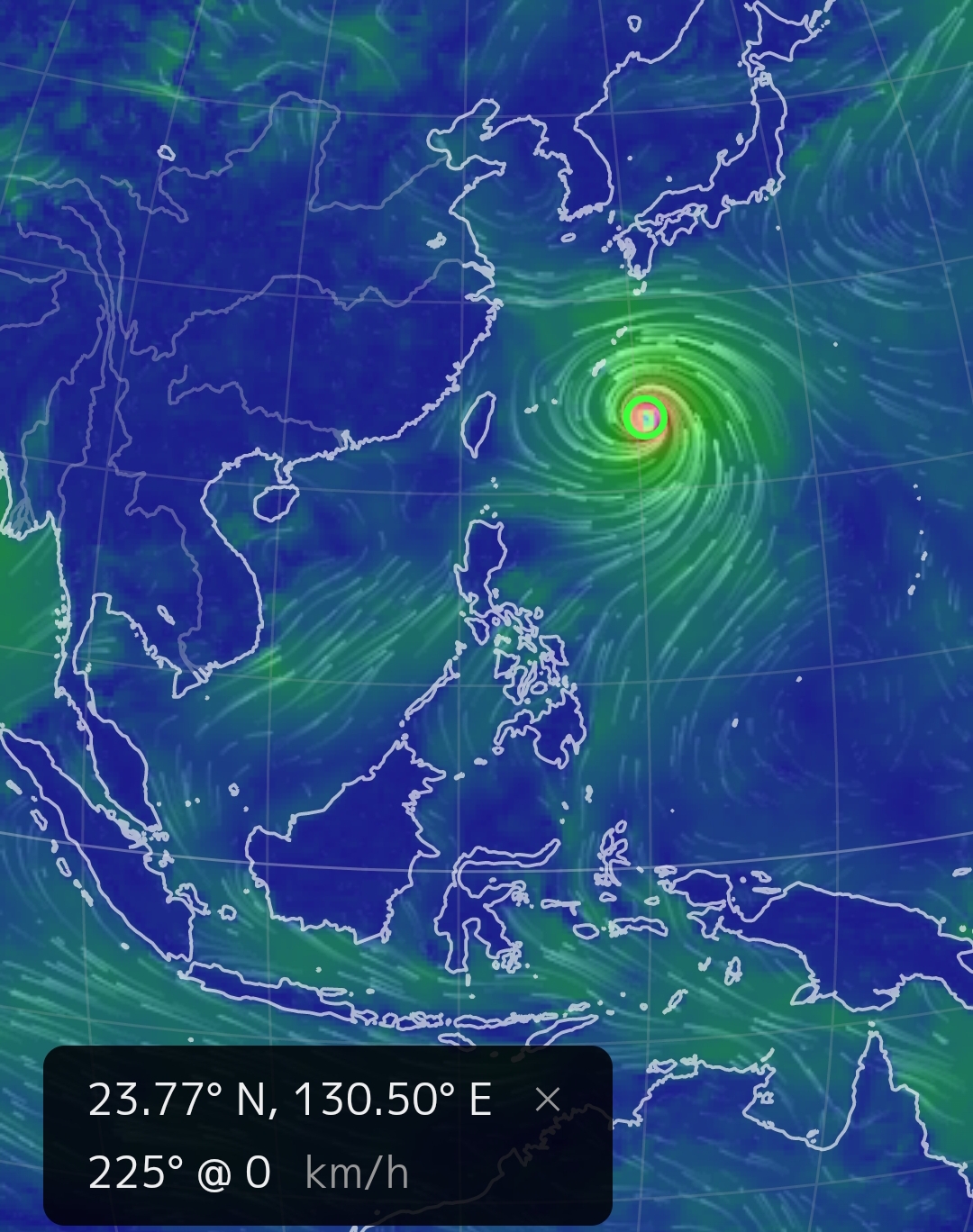 台风眼风平浪静图片