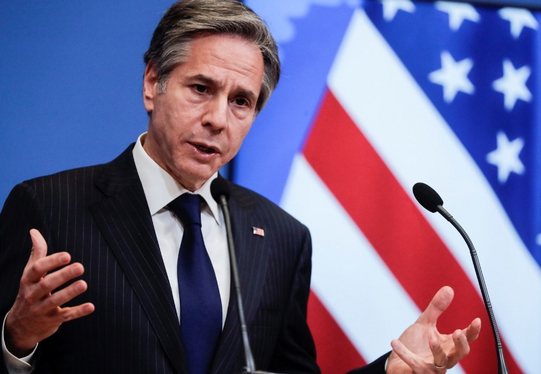 如何评价美国国务卿布林肯昨天在联合国会上的发言