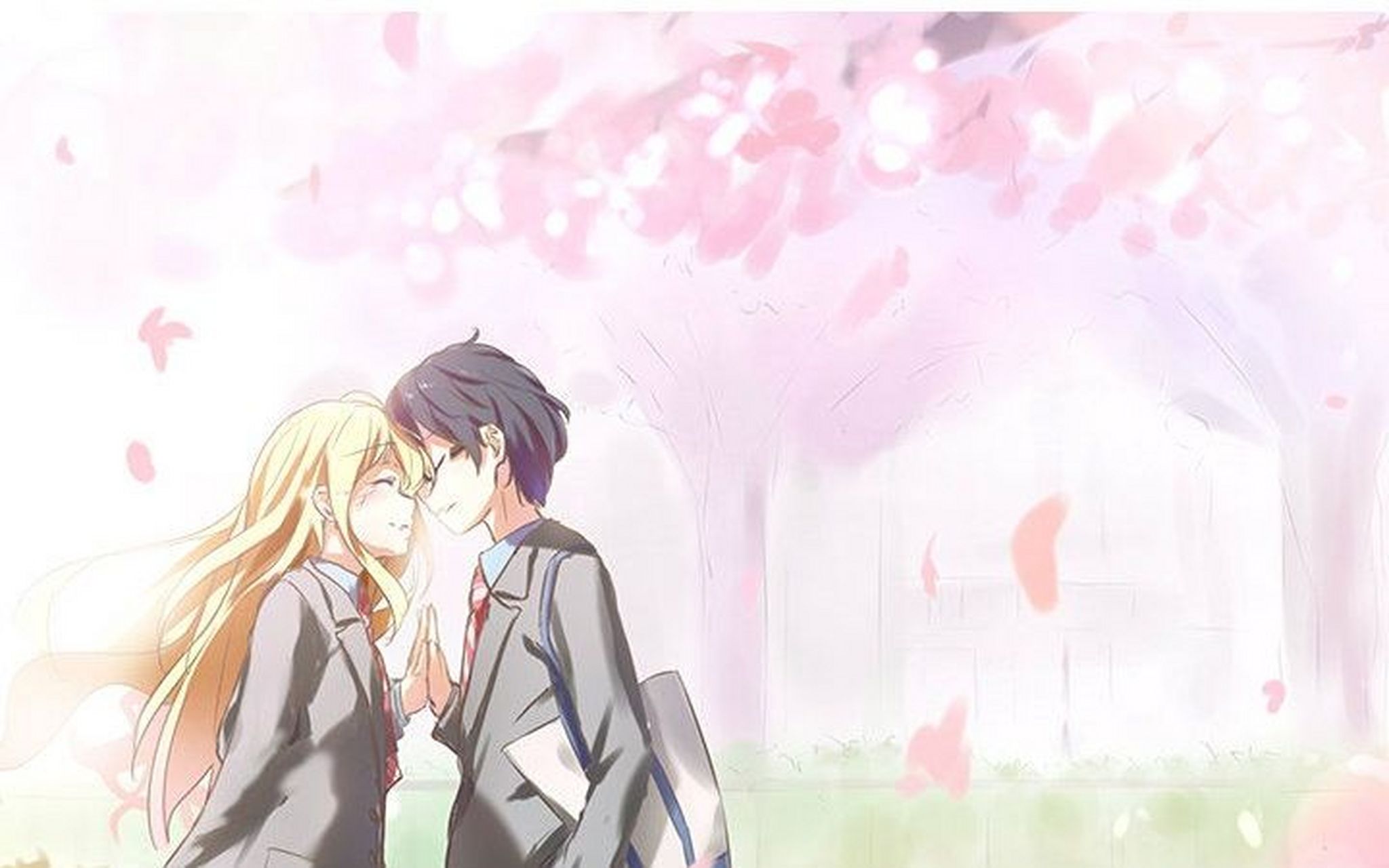 动漫美图# 《四月是你的谎言》动漫壁纸分享.