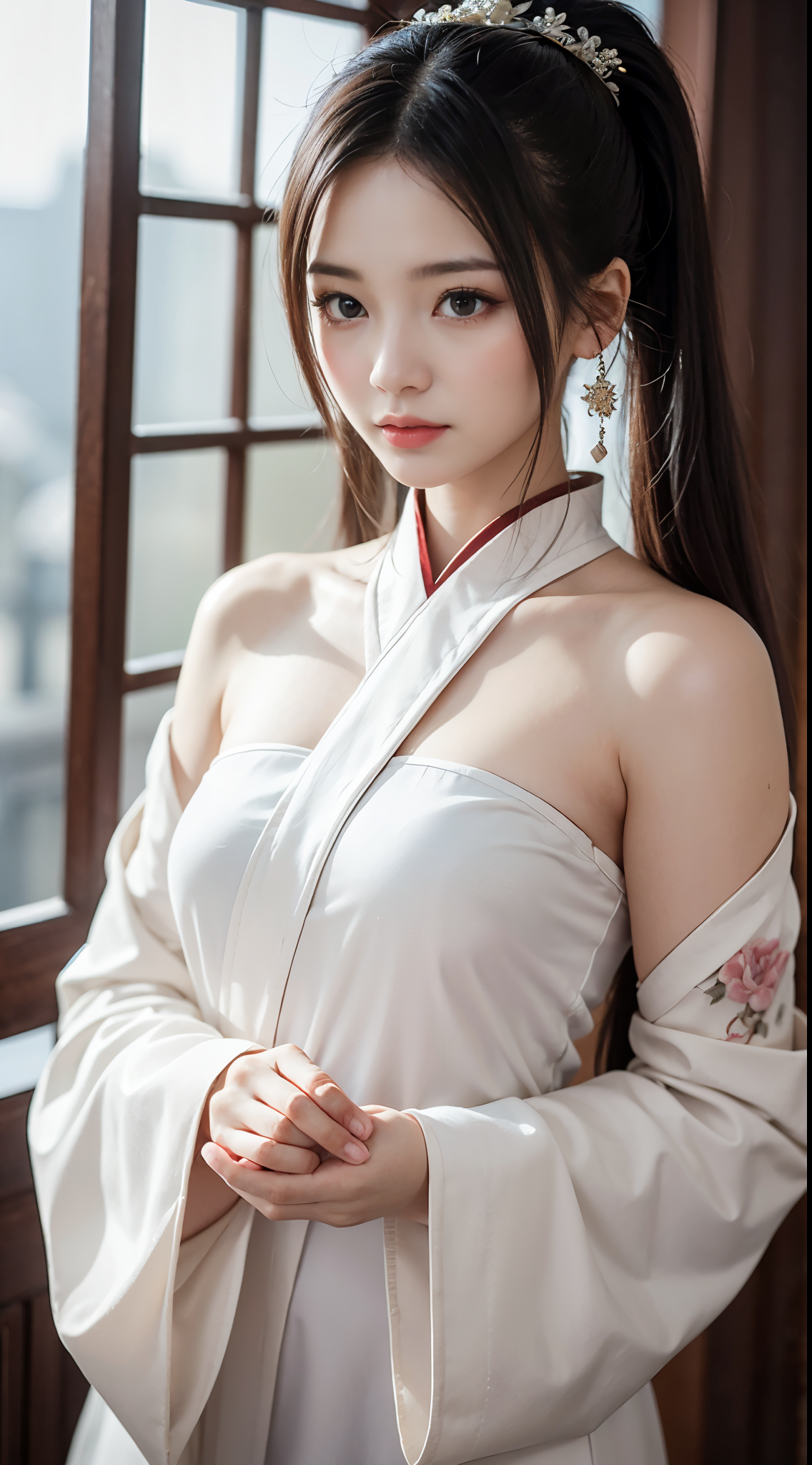 大胸妹子汉服图片