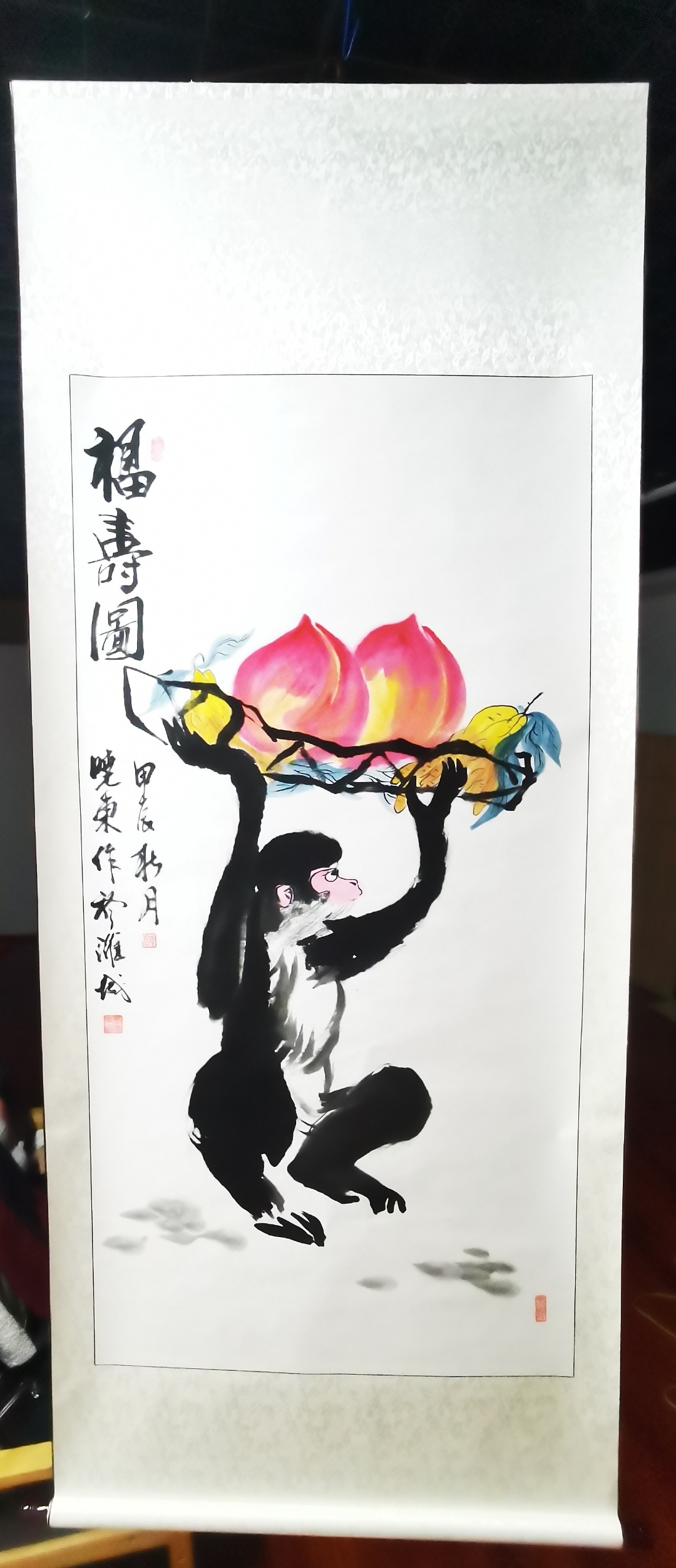 国寿绘画作品简单漂亮图片