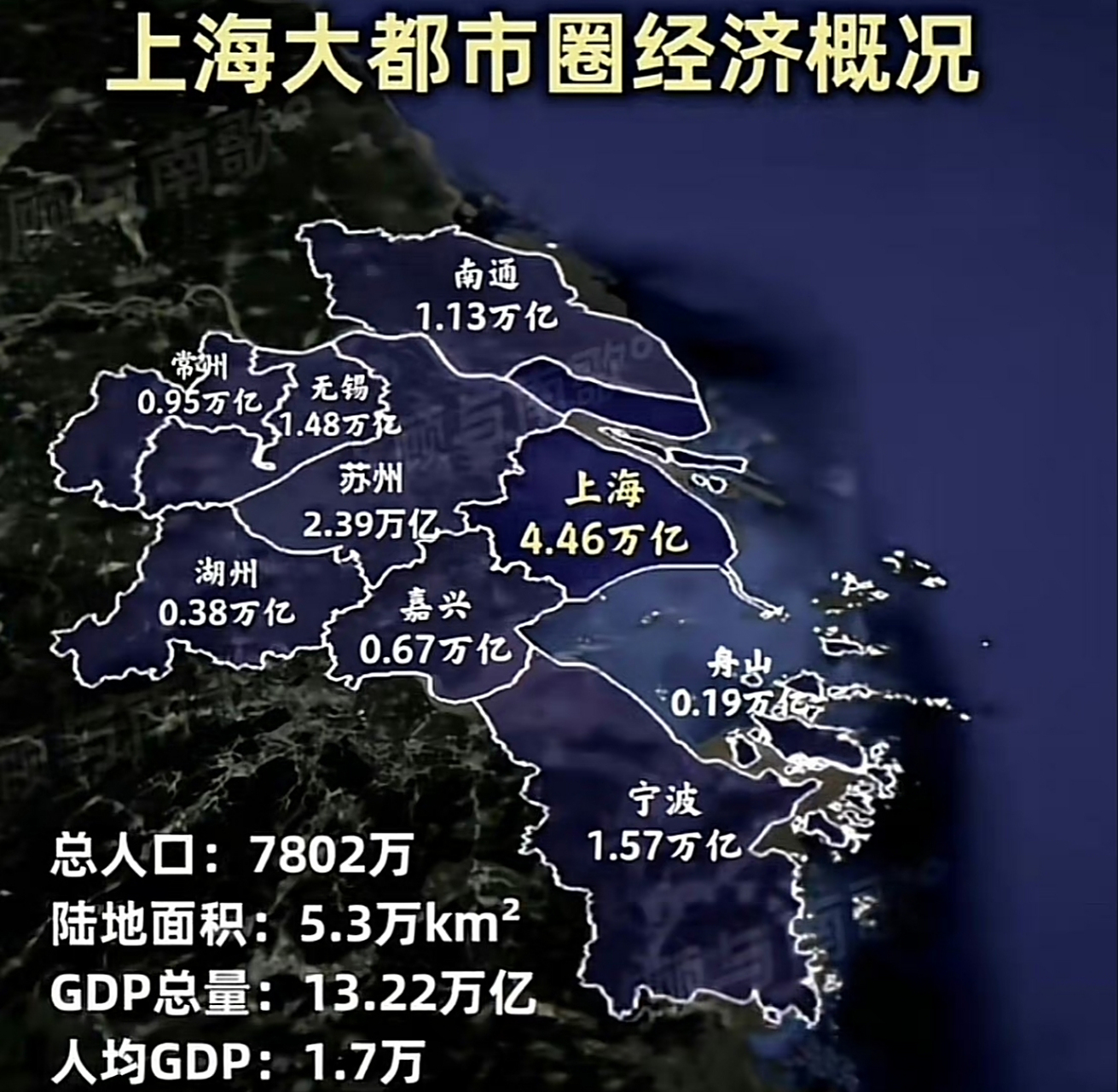 上海大都市圈示意图 "上海2035"提出上海主动融入长三角区域协同发展