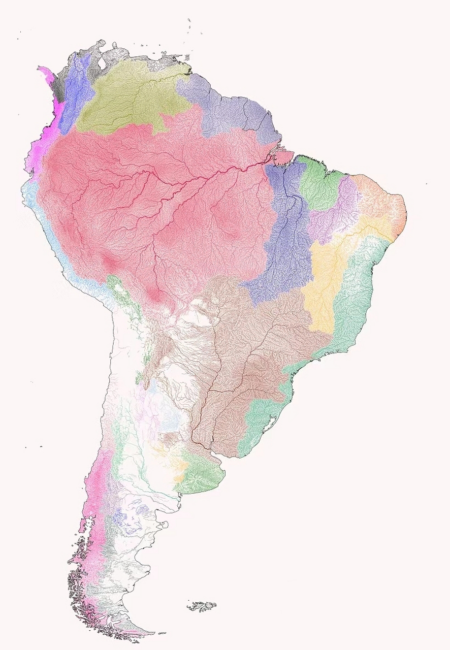 南美洲湖泊分布图图片