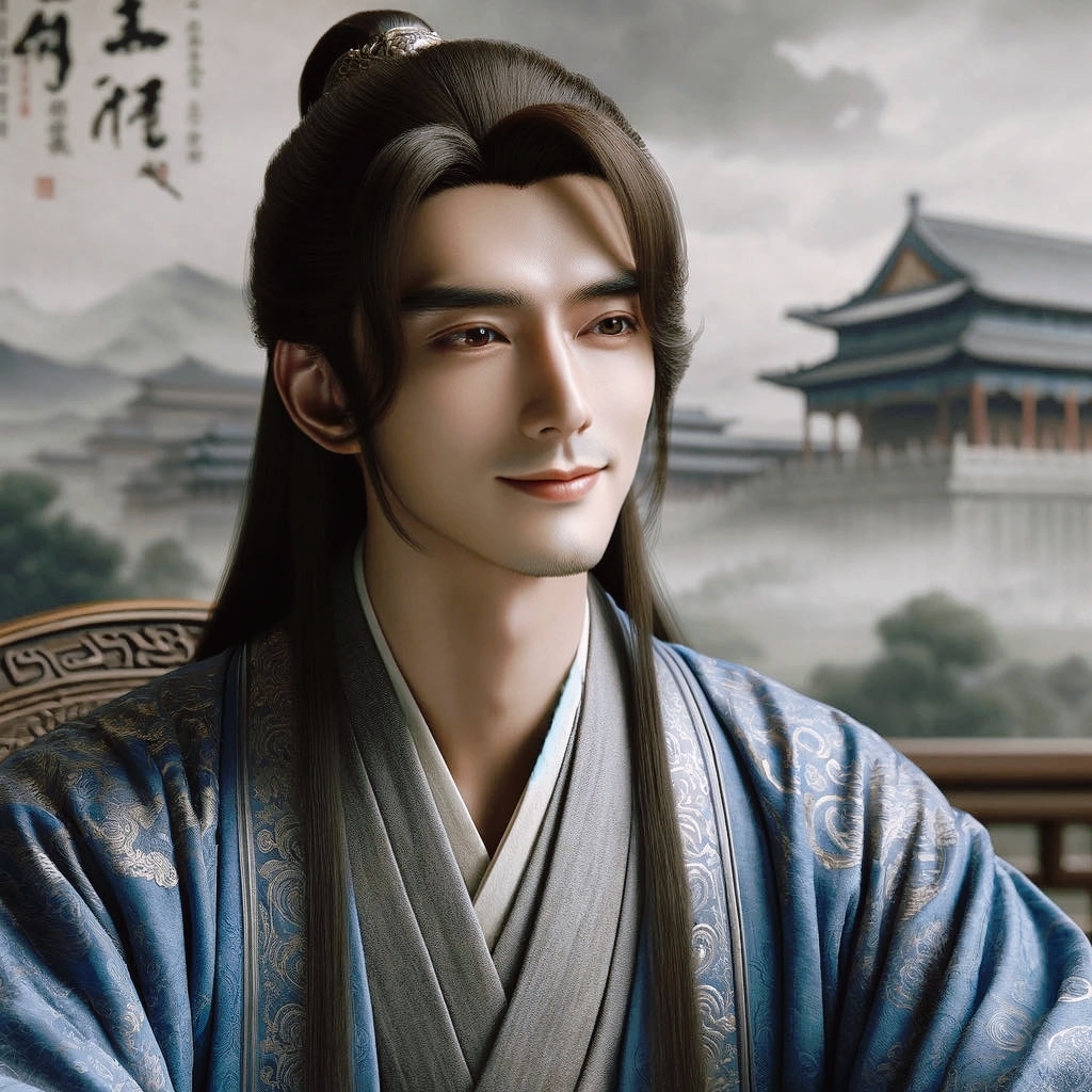 山水为伴,云雾缭绕,他仿佛是那烟雨中的旅人,每一步都踏着千年的梦境