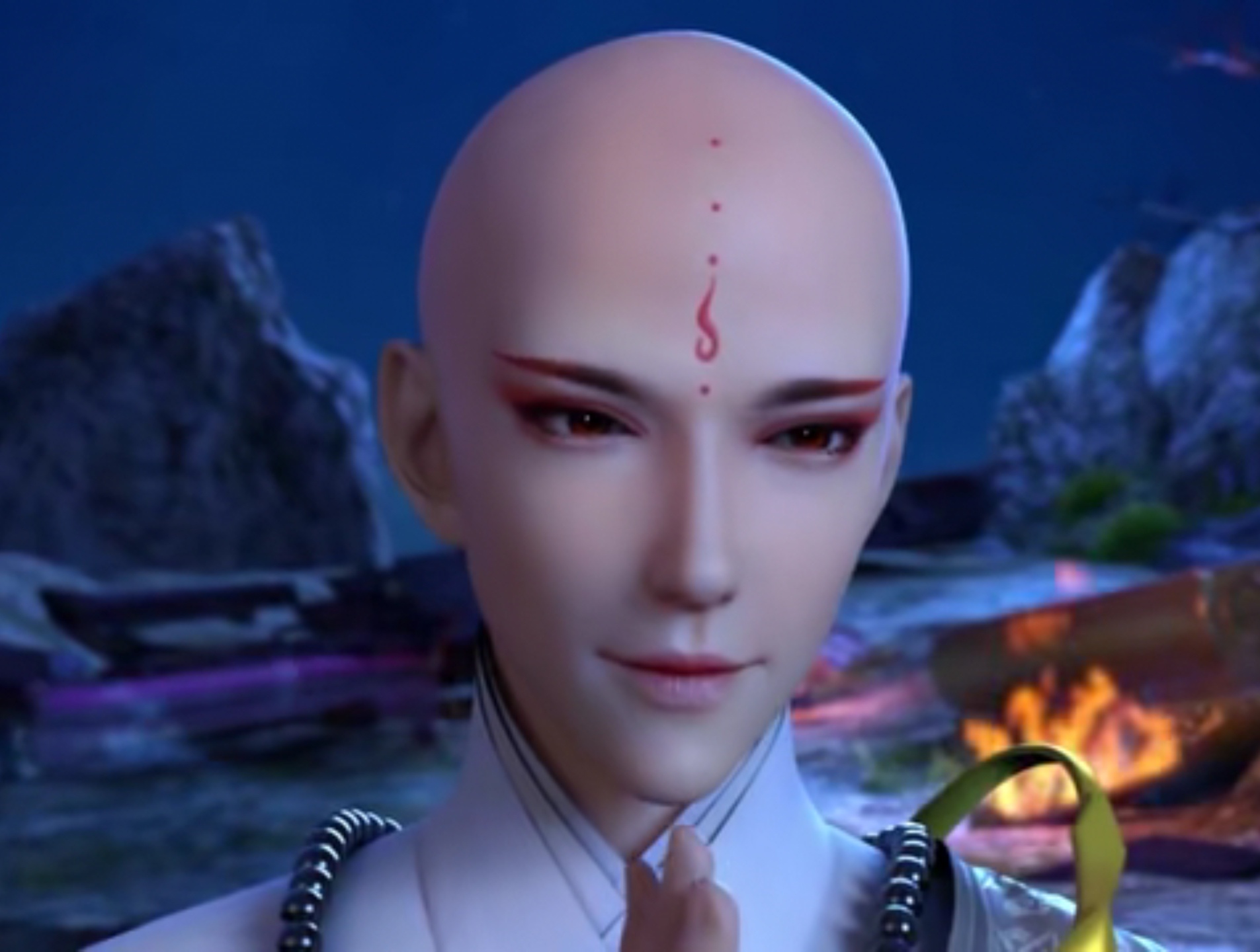 人间似有真情在,无处风霜雪易冷.竹林山巅风似晓,比岸桃花梦无遥.