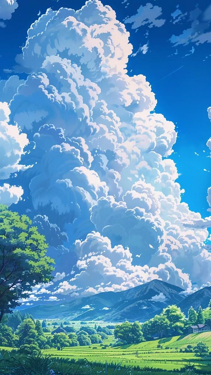 今日份壁纸,天空如画,云朵轻柔如棉#动漫头像和壁纸# #治愈系风景