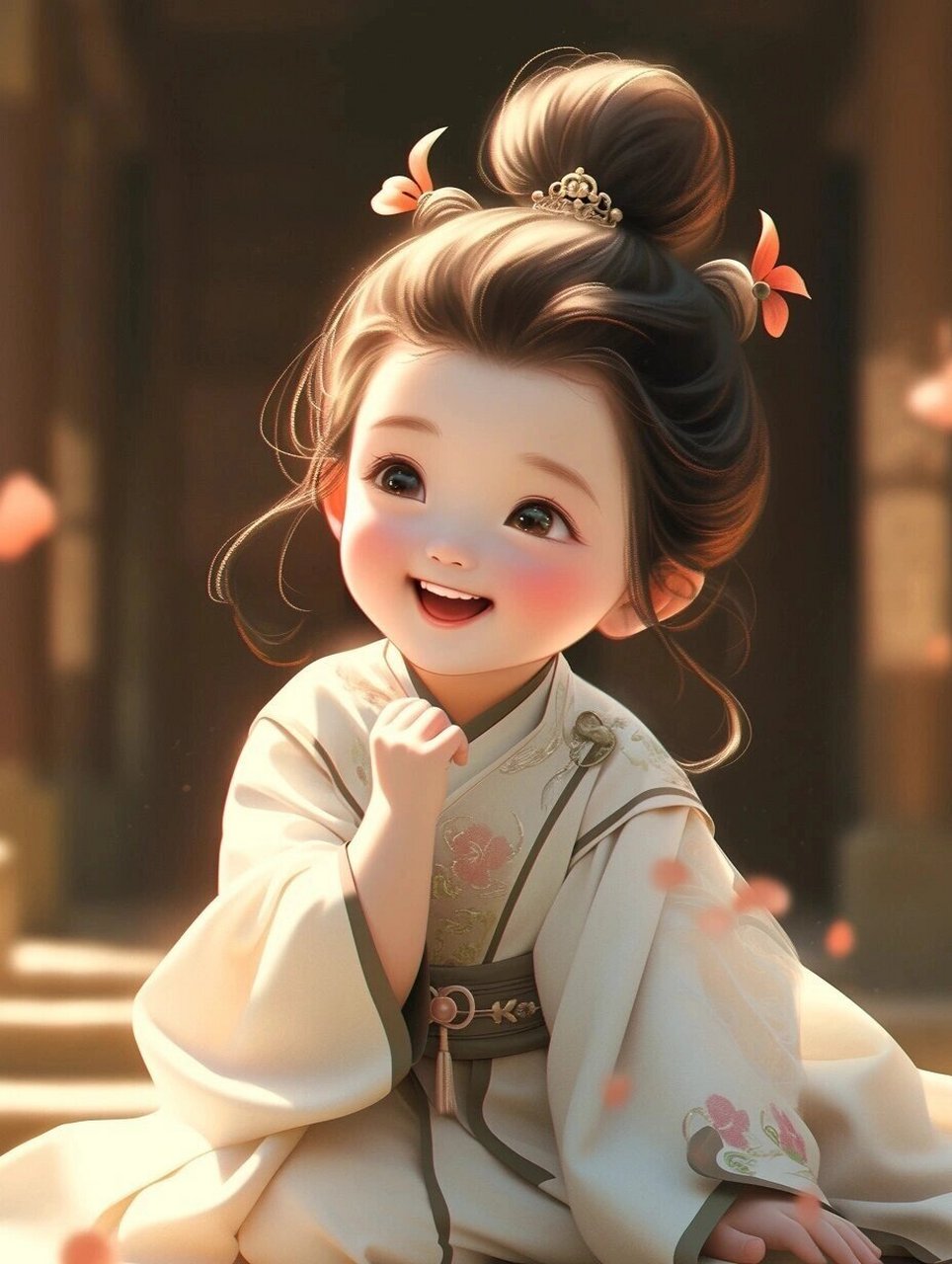 今日份壁纸头像,丸子头开心小可爱7815 #壁纸# #动漫头像和壁纸