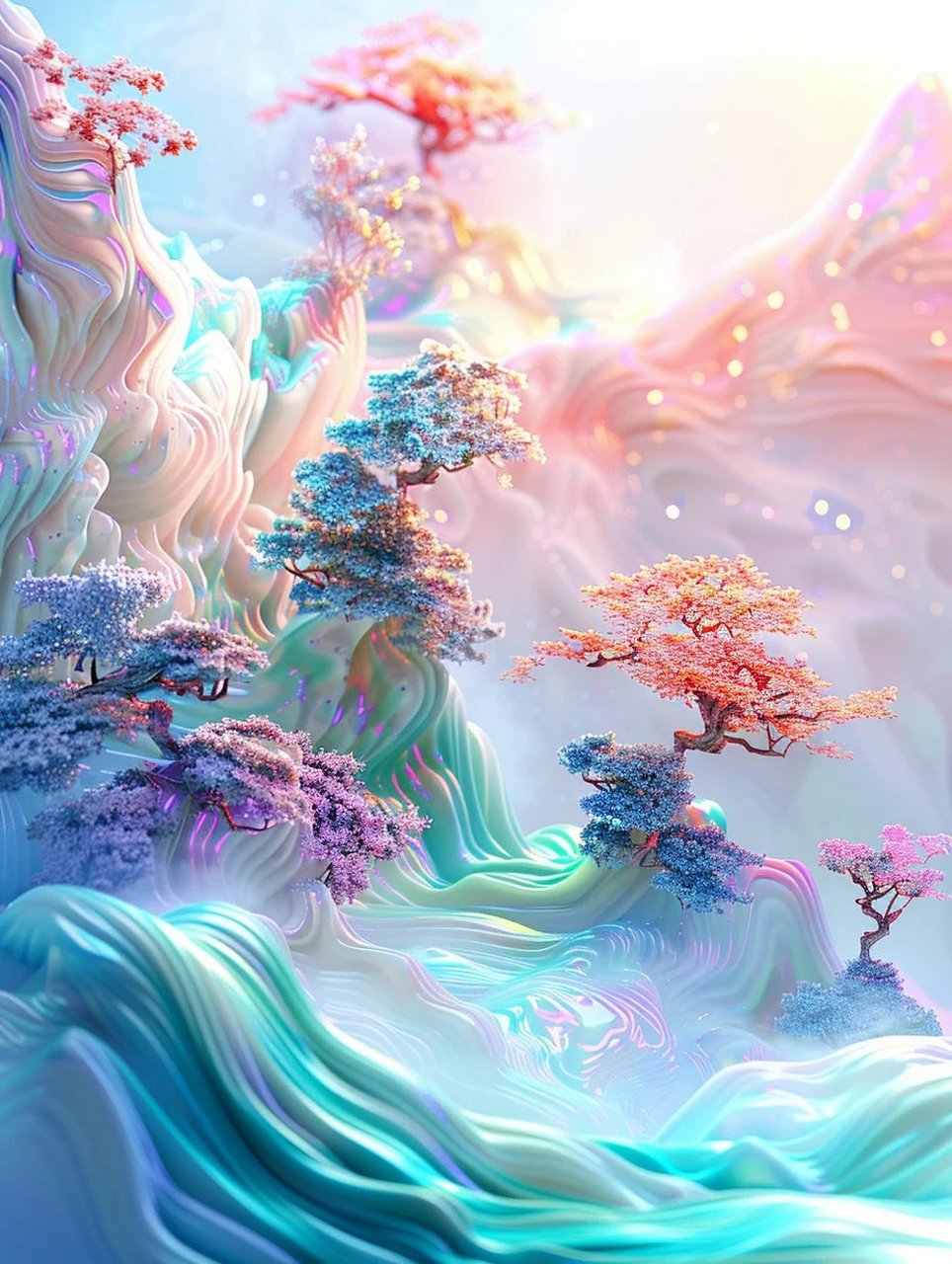 今日份梦幻仙境壁纸94 #动漫头像和壁纸# #治愈系风景# #生活