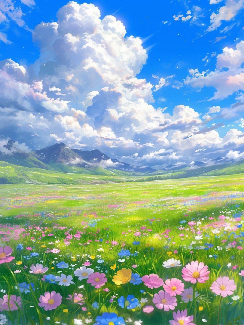 梦幻花海壁纸 #壁纸# #治愈系风景