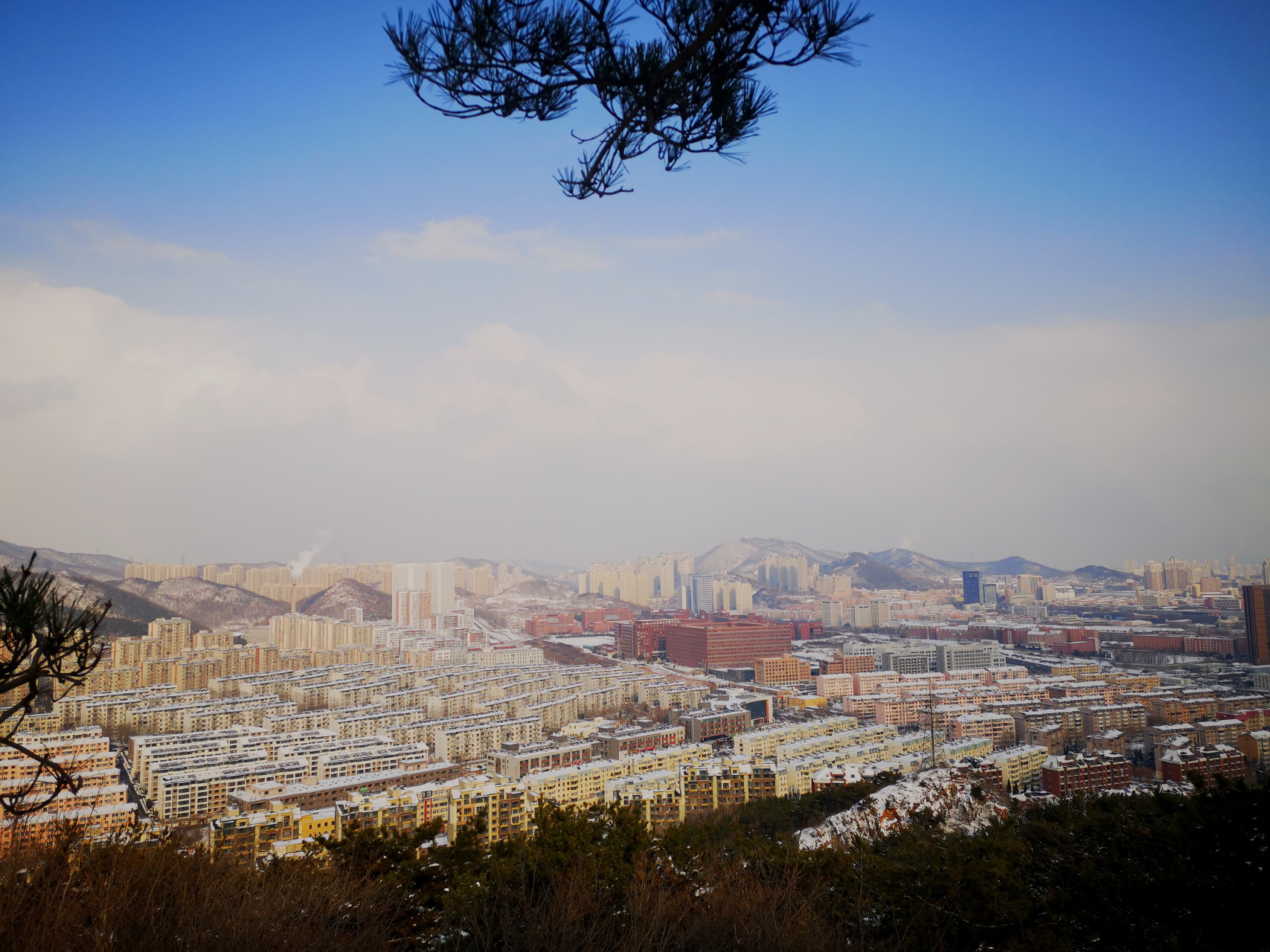 大连磨盘山的雪景第二组#记录我的城市吧# #大连# #爬山