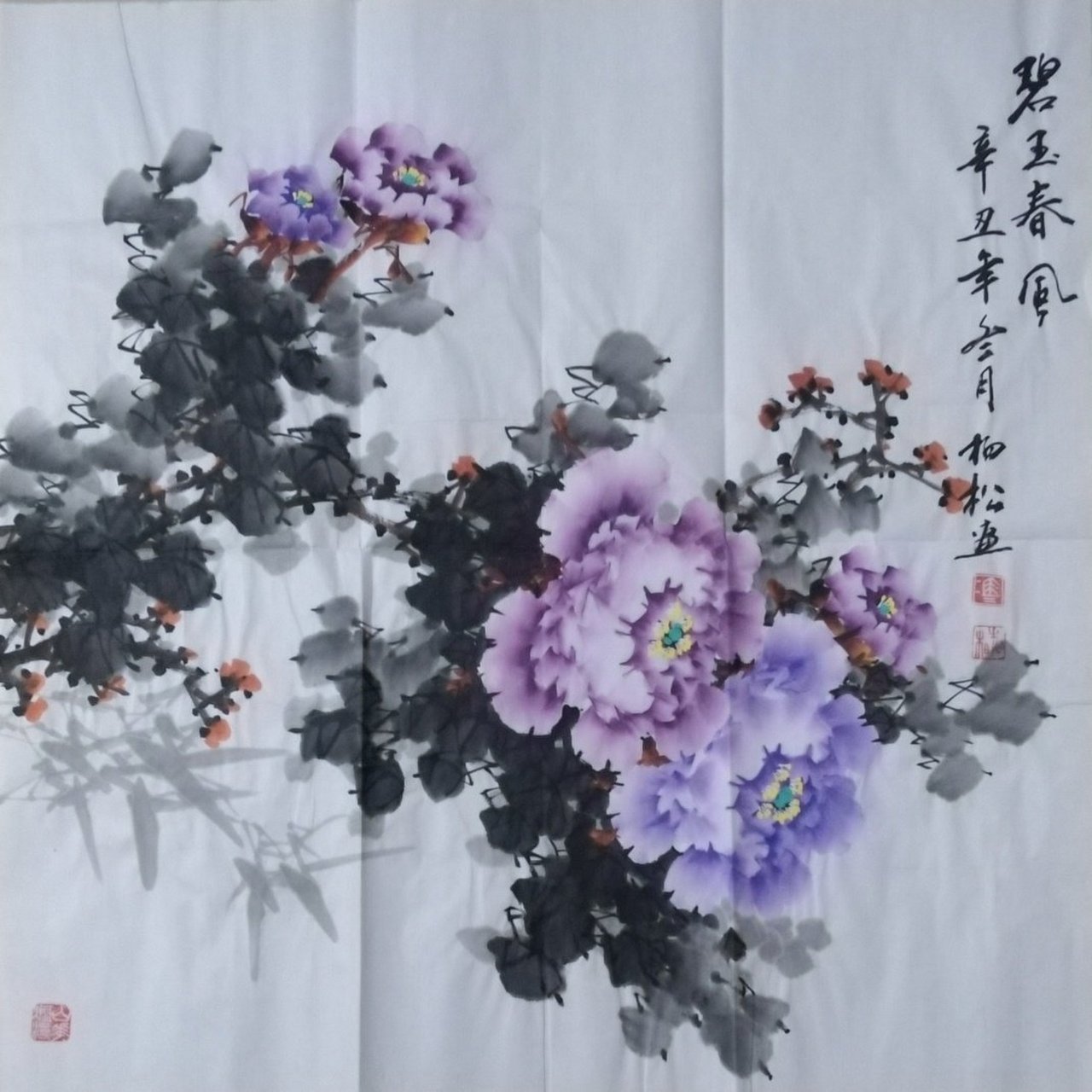 冯柏松先生写意牡丹作品