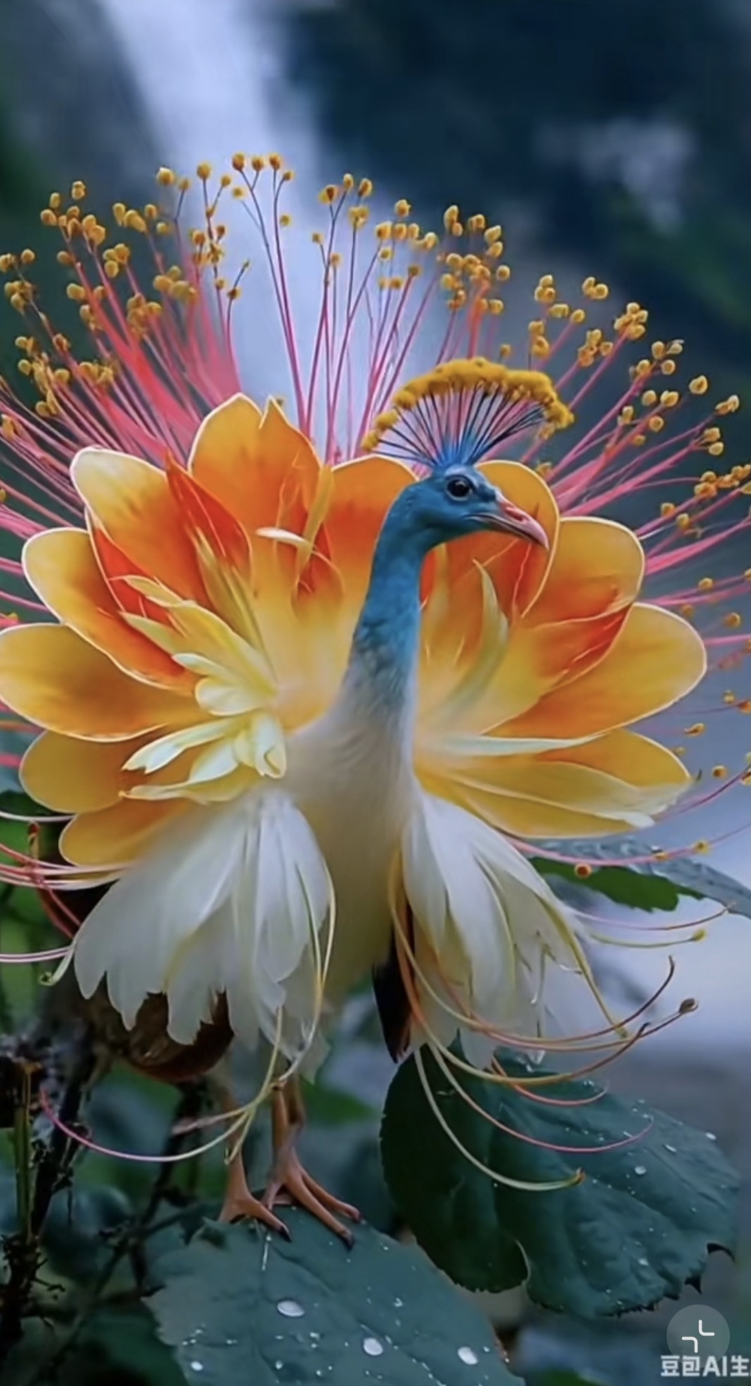 这些奇幻的"孔雀",似从神话走出