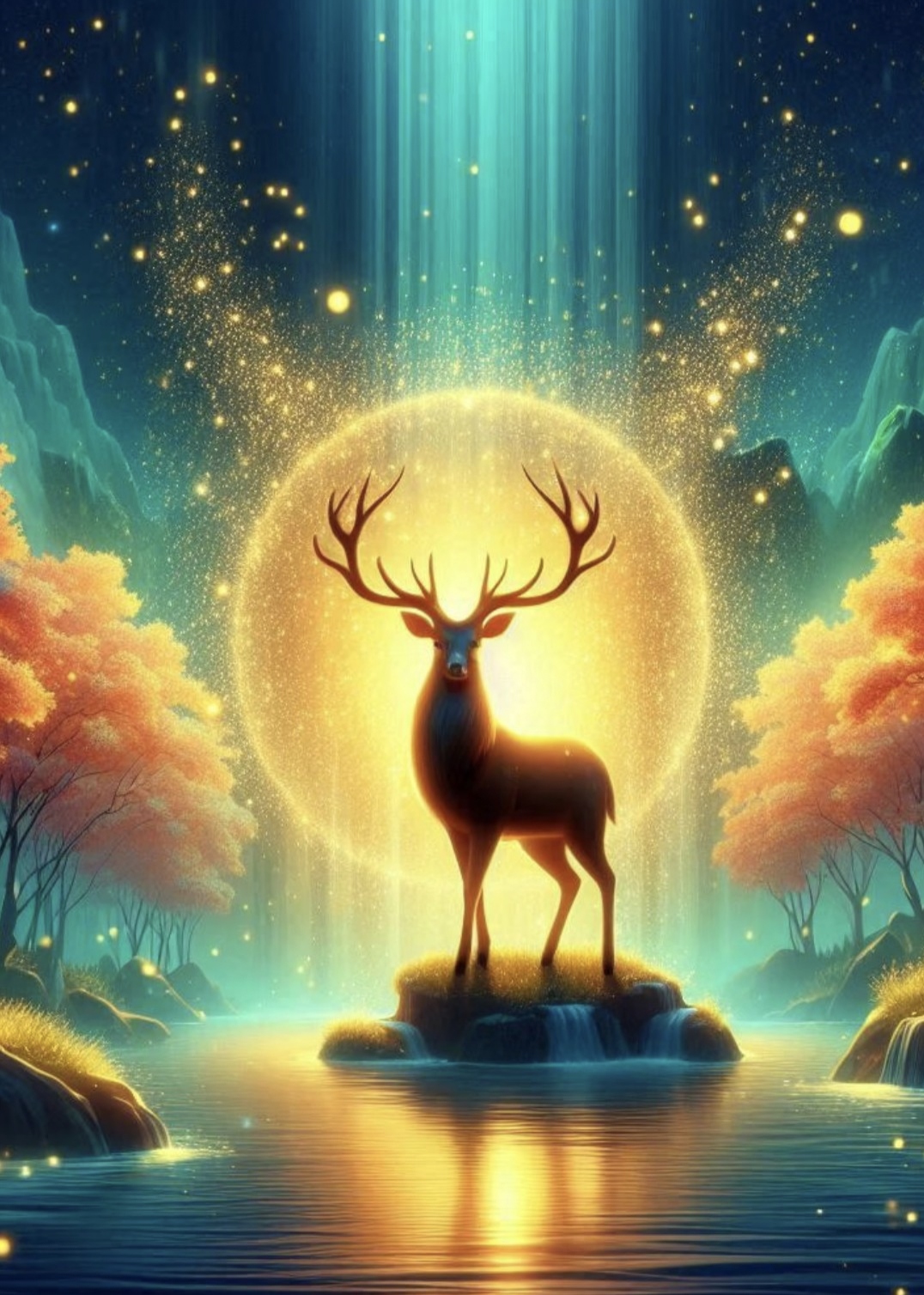 它是自然的诗,用鹿角丈量星空,以蹄印书写大地的情书