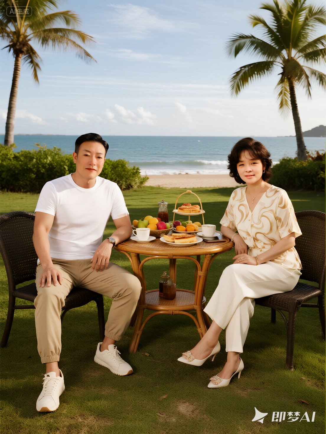 午后的阳光像融化的蜂蜜,淌在社区小广场的水泥地上